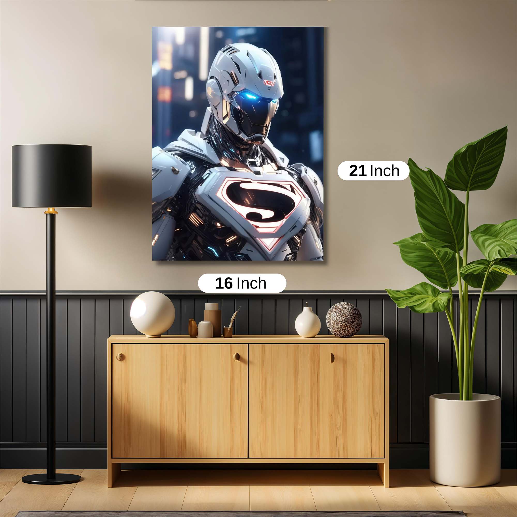 Superman Futuristic Safe Wall Magnetic / M