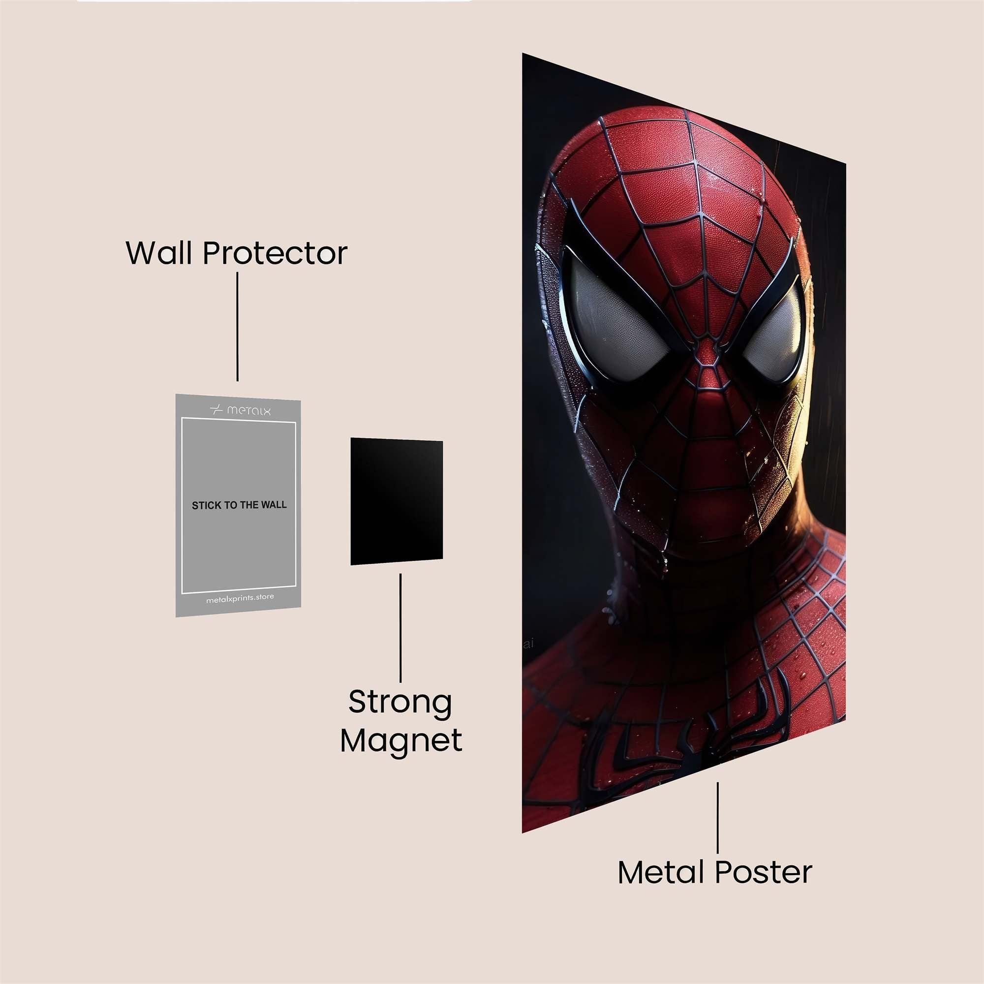 Spider Resolute Safe Wall Magnetic / M