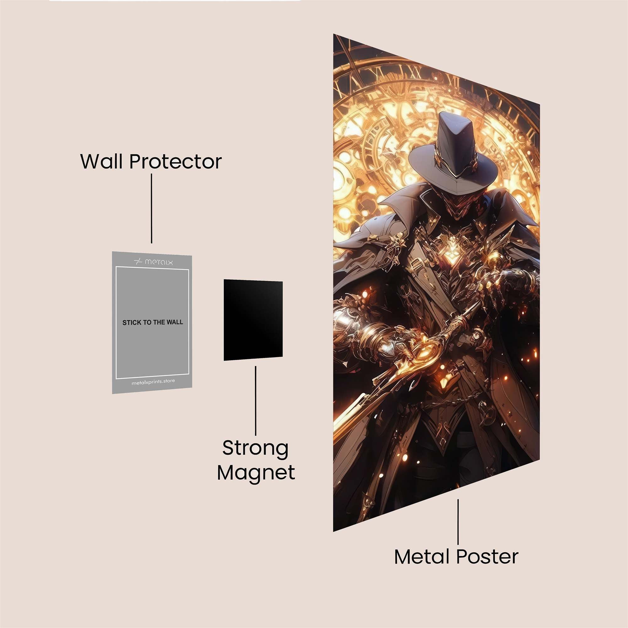 Chronomancer Gloom Safe Wall Magnetic / M