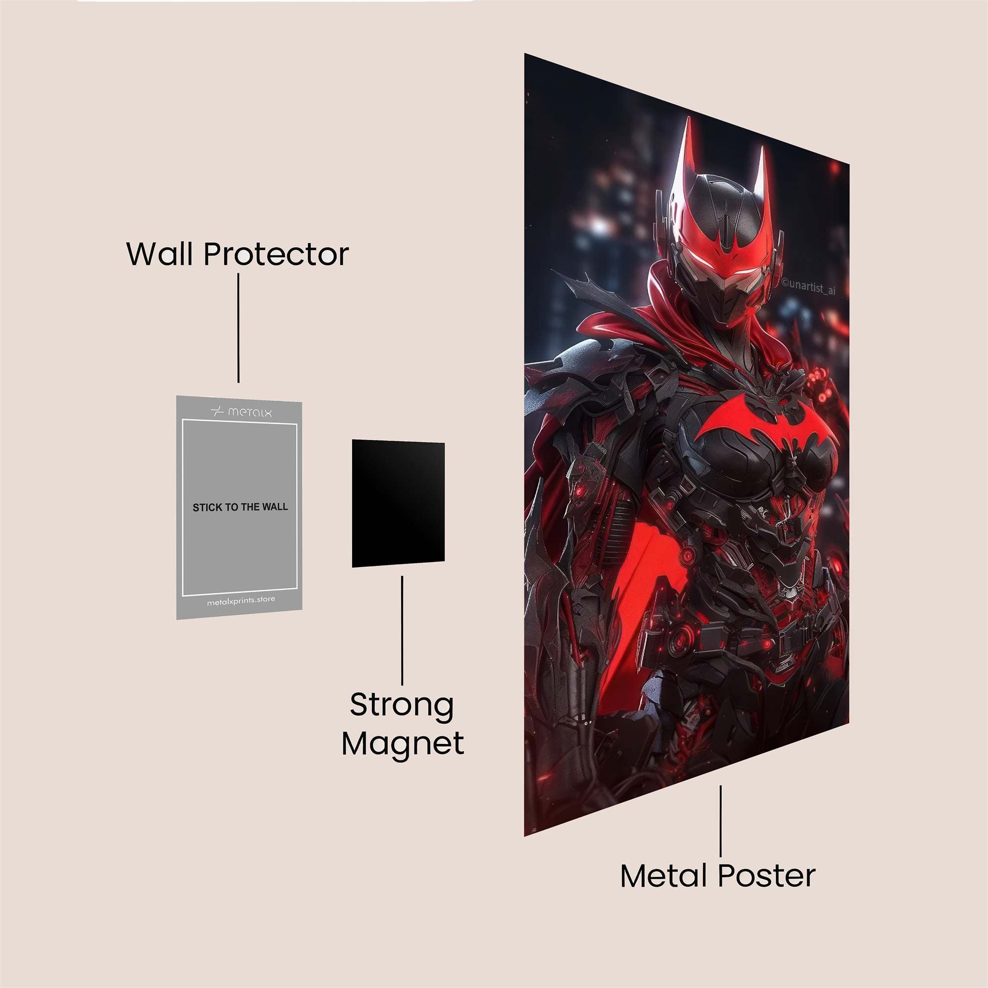 Batwoman Fierce Safe Wall Magnetic / M