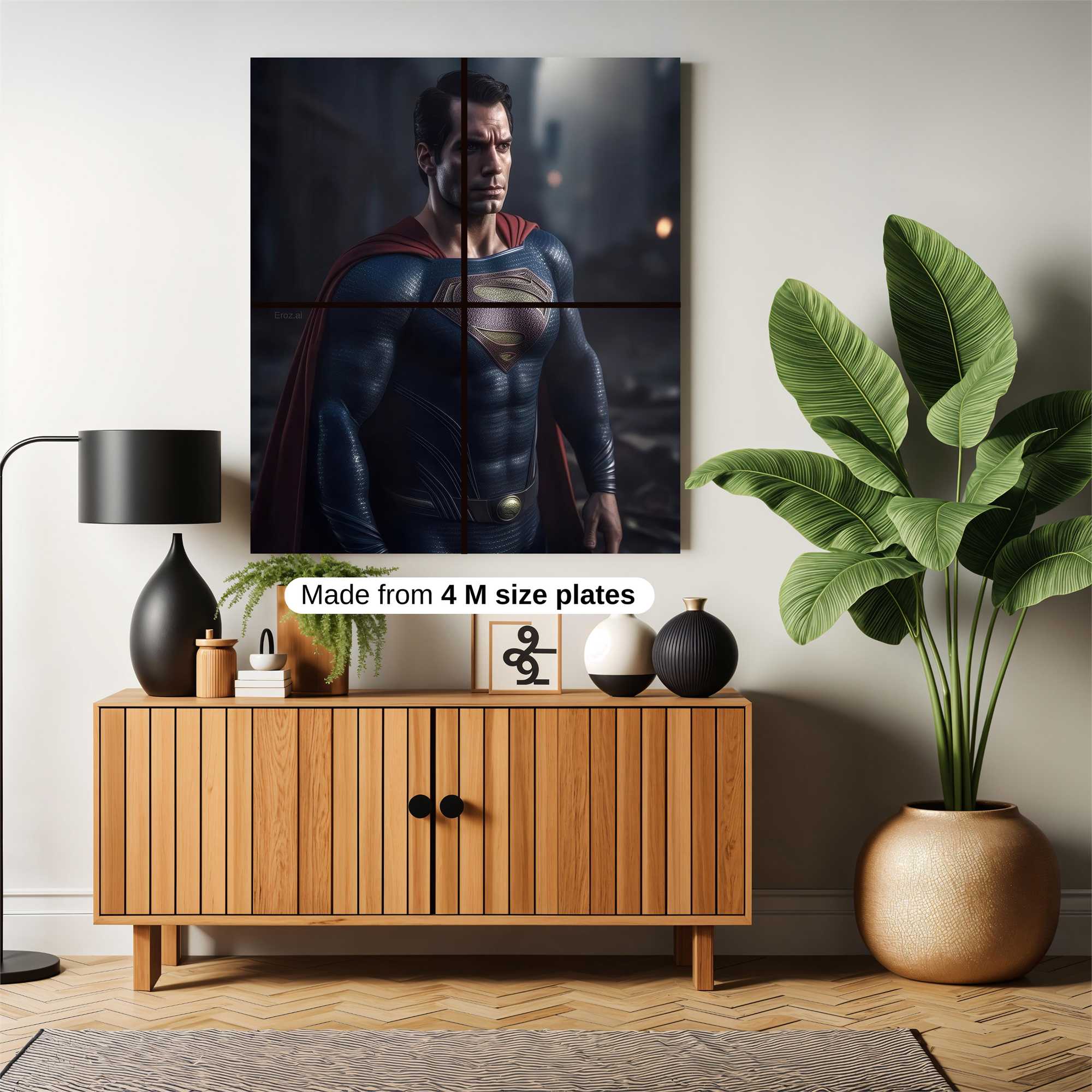 Superman Somber Safe Wall Magnetic / M