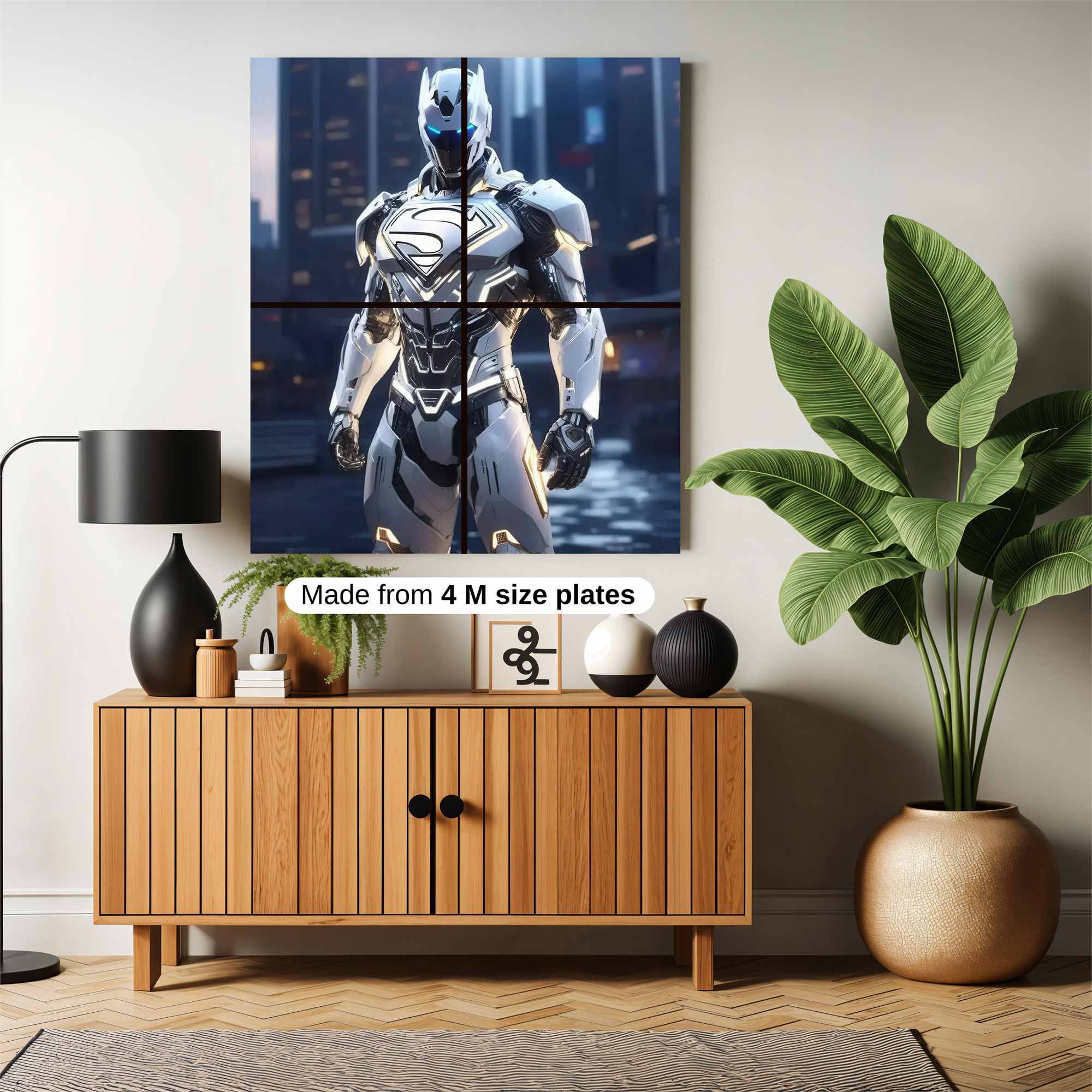 Superman Cybernetic Safe Wall Magnetic / M