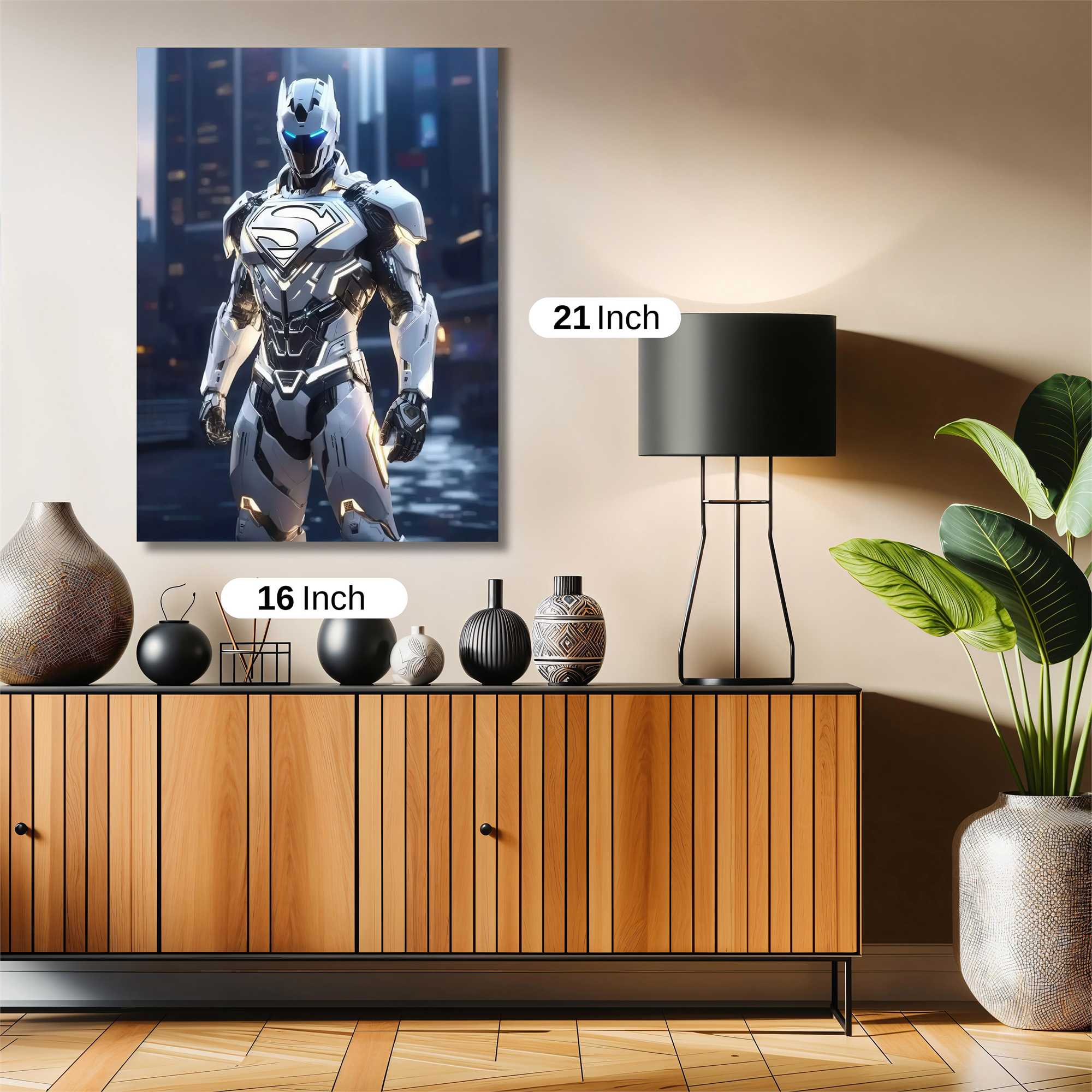Superman Cybernetic Safe Wall Magnetic / M