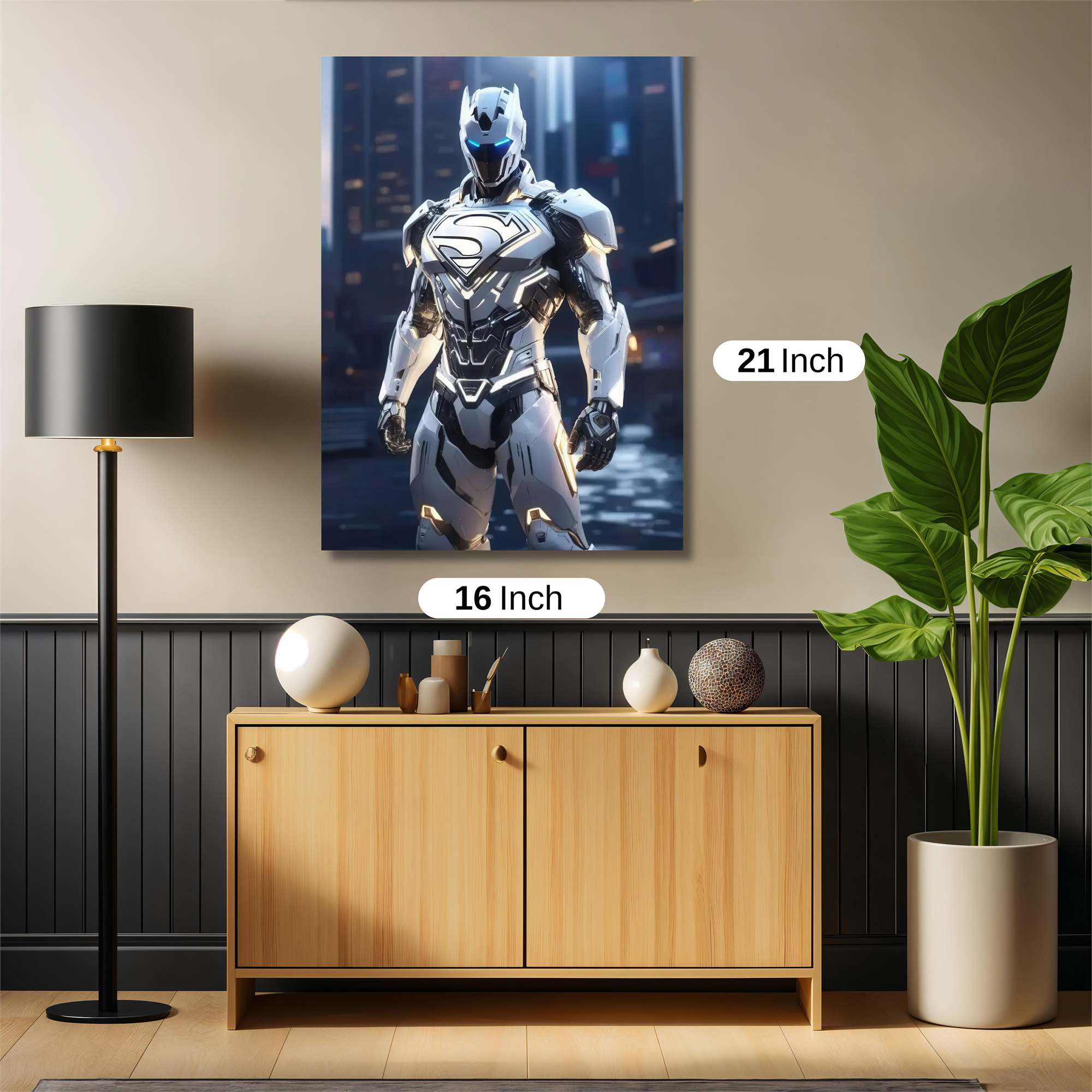 Superman Cybernetic Safe Wall Magnetic / M