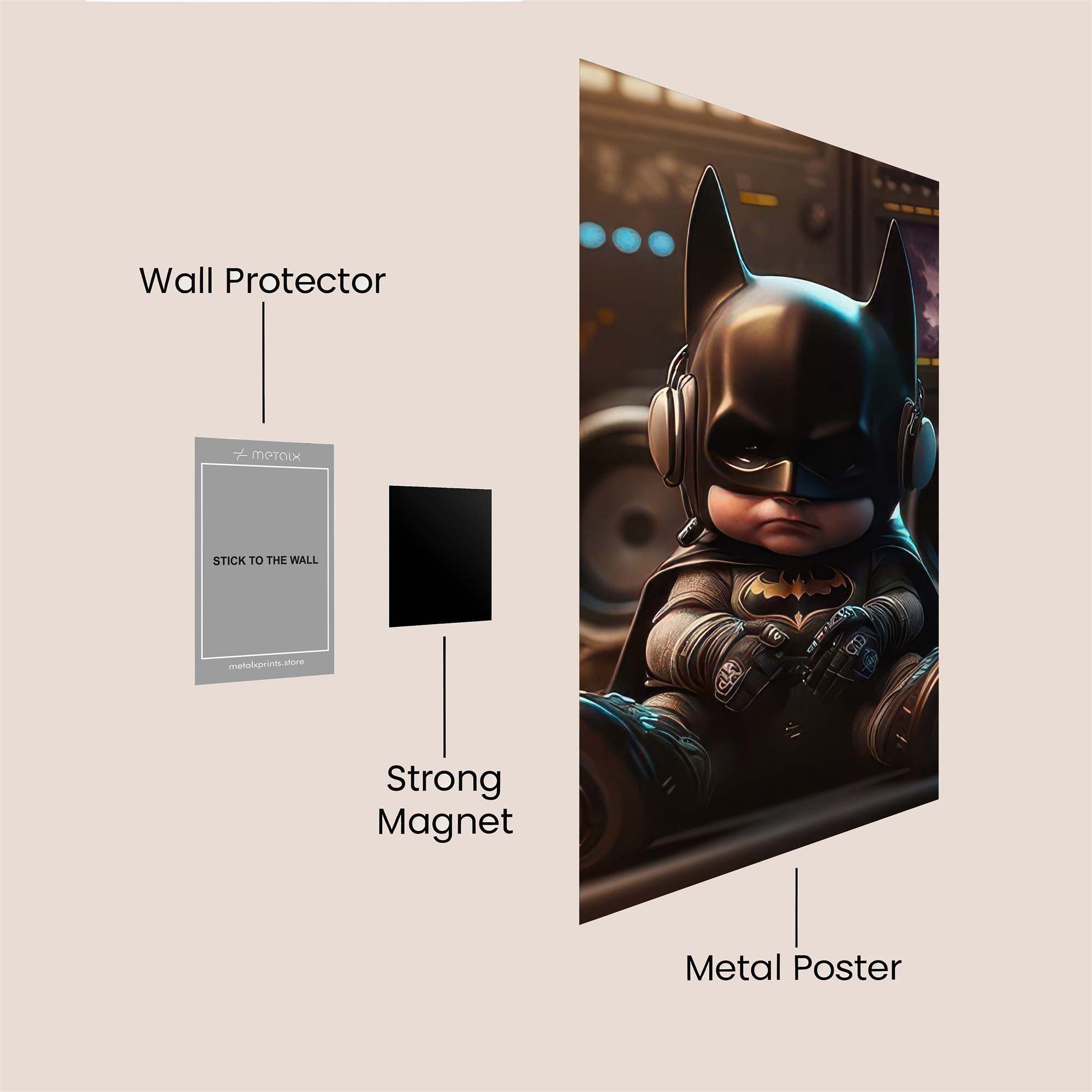 Baby Batman Safe Wall Magnetic / M