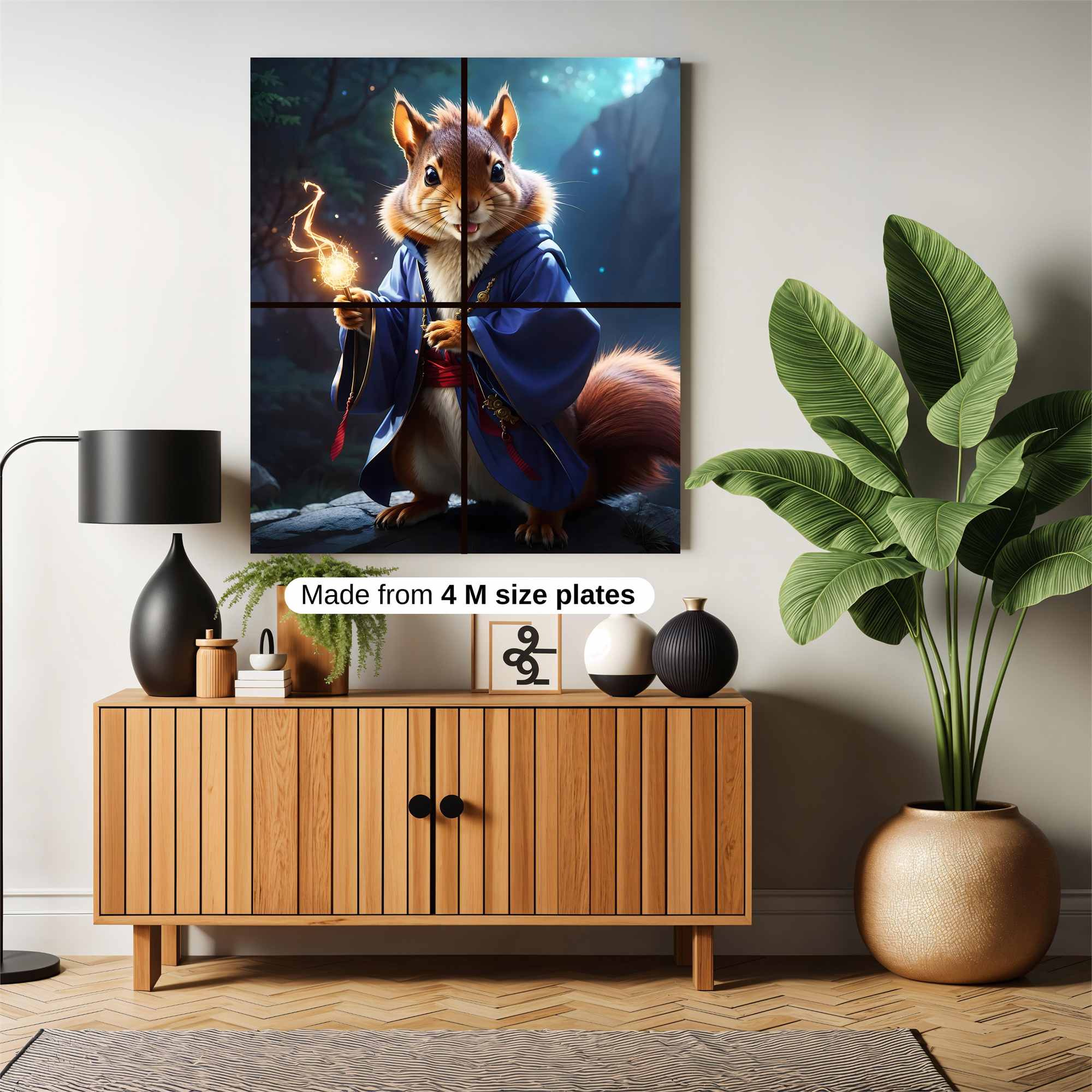 Sorcerer Squirrel Safe Wall Magnetic / M