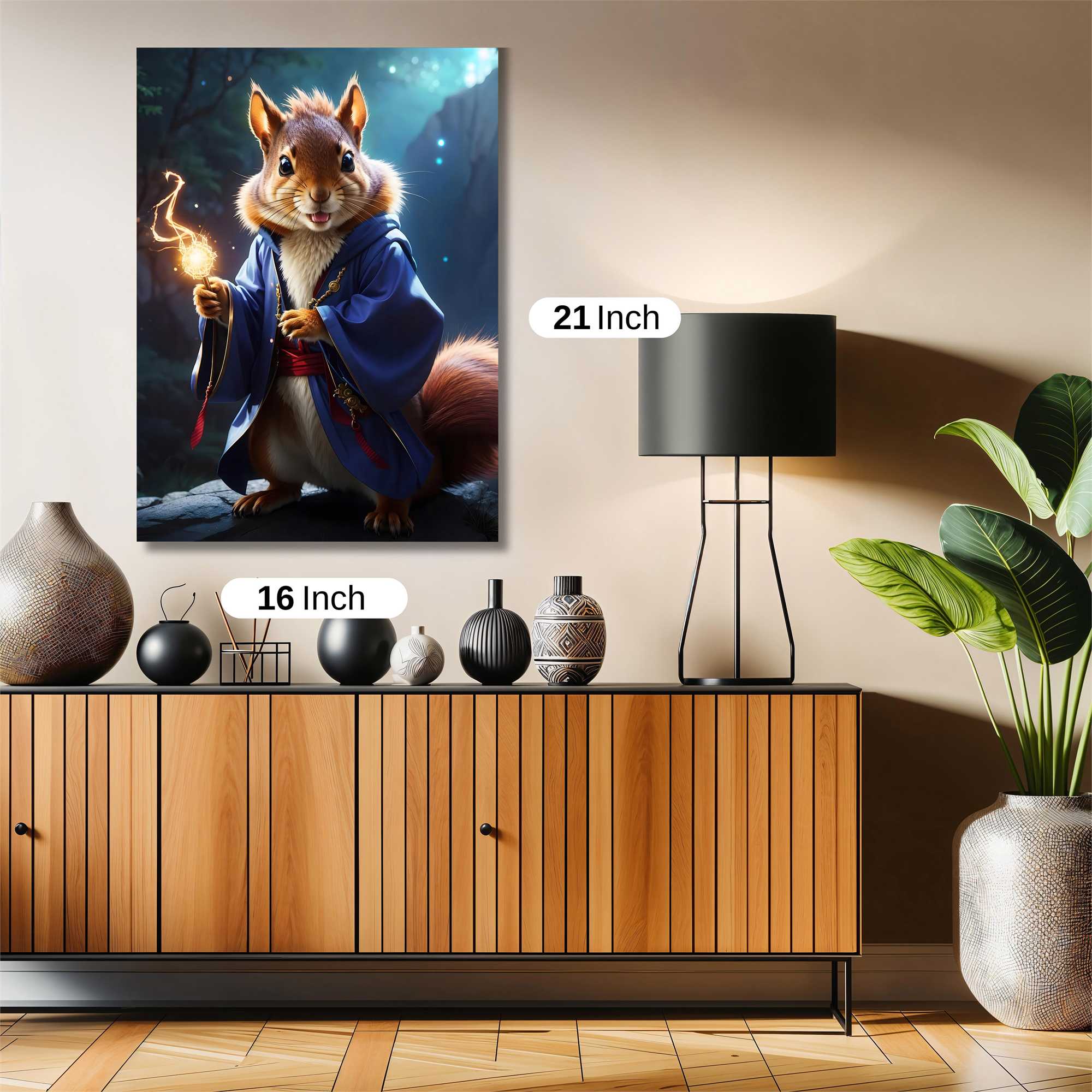 Sorcerer Squirrel Safe Wall Magnetic / M