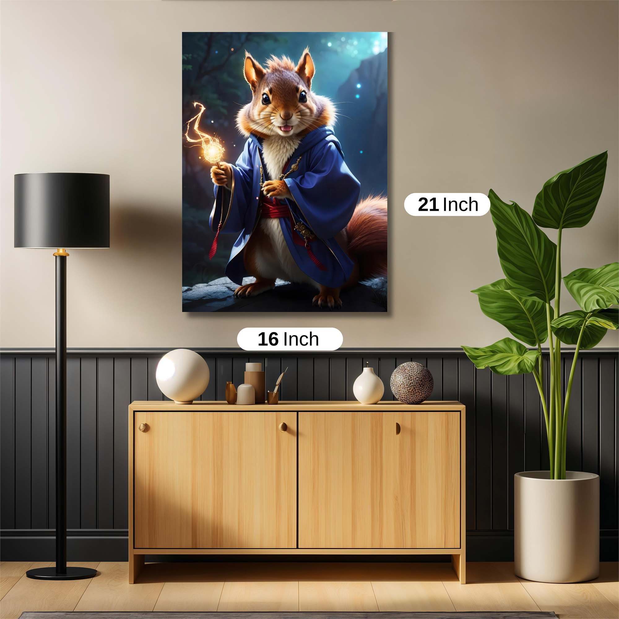 Sorcerer Squirrel Safe Wall Magnetic / M
