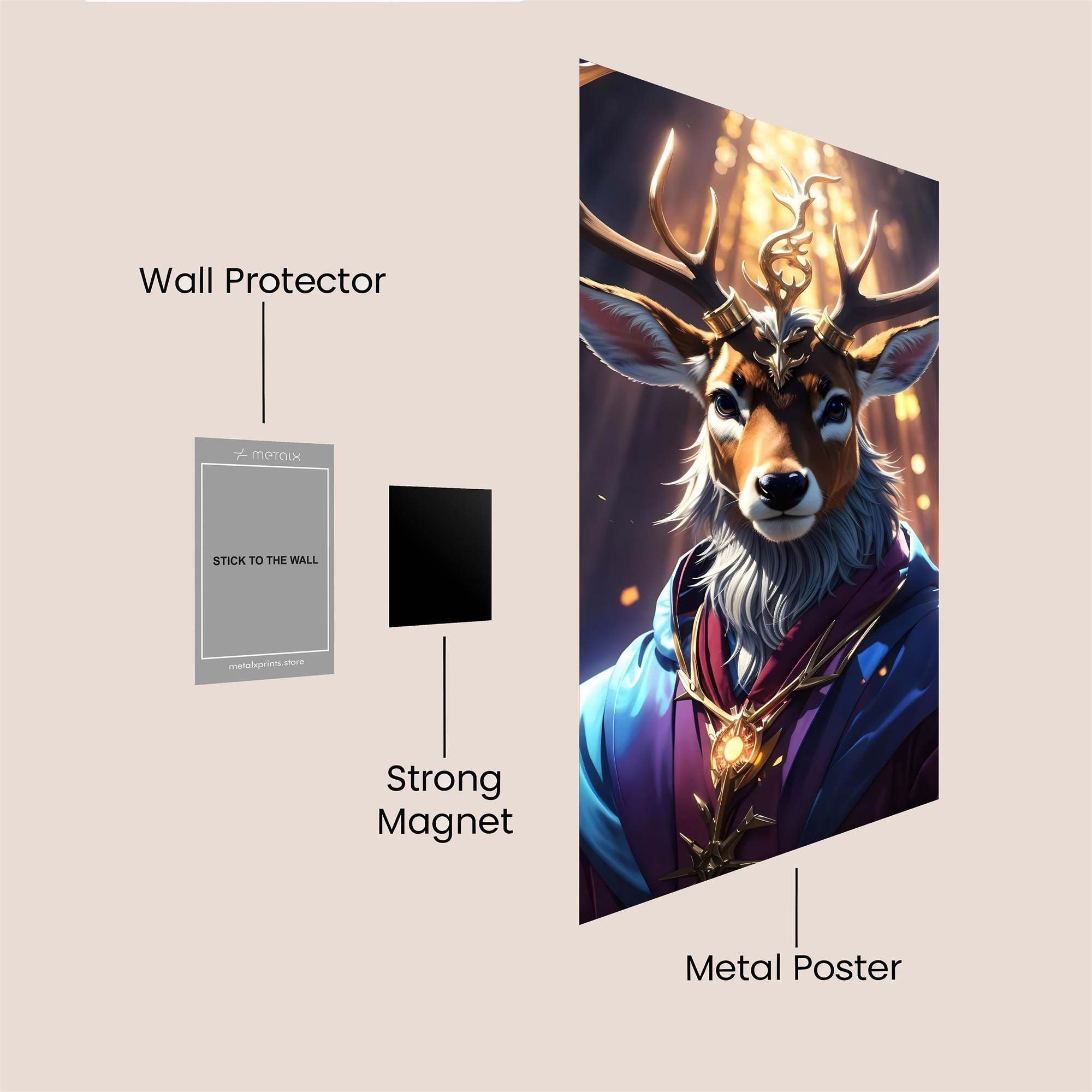 Deer Monarch Safe Wall Magnetic / M