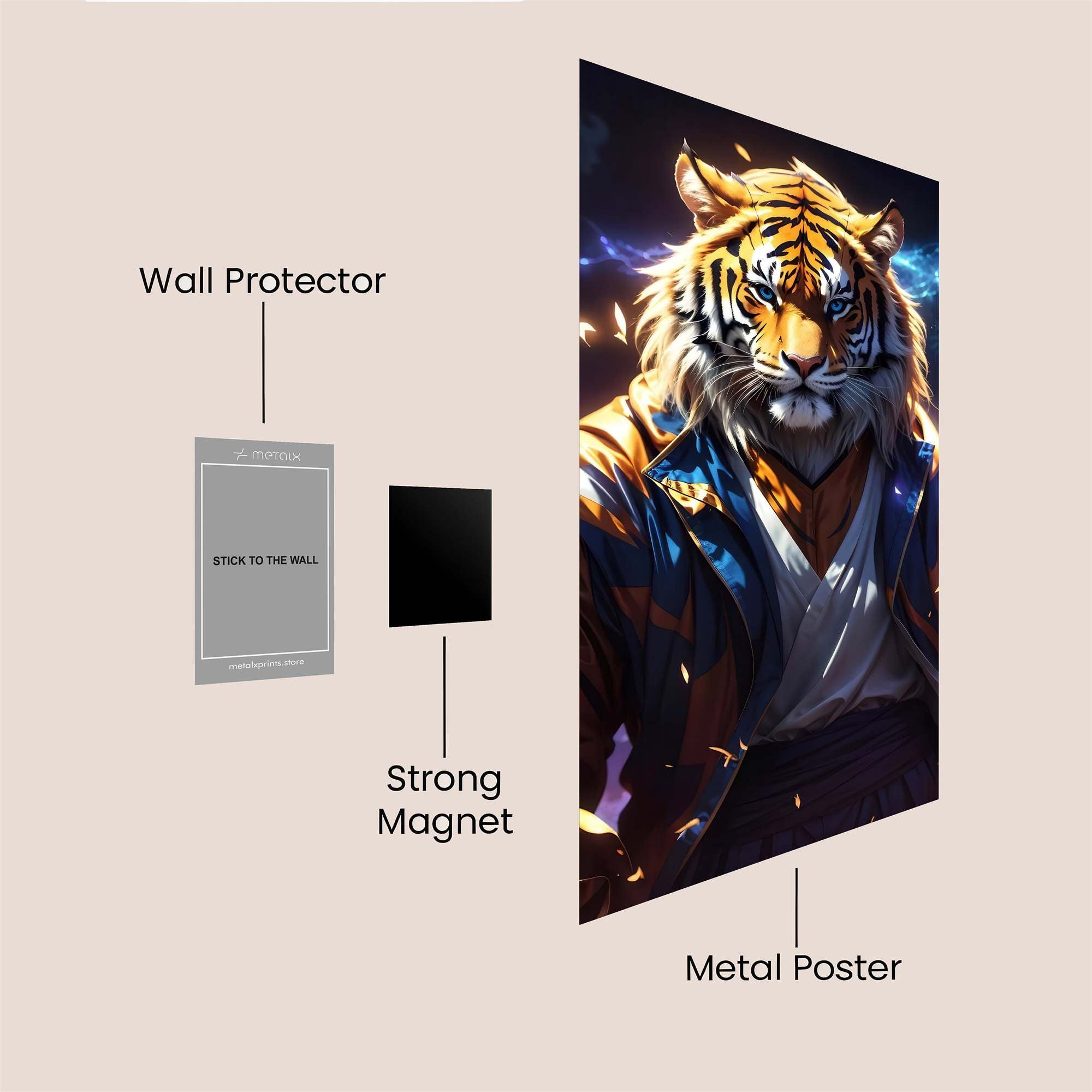 Tiger Majesty Safe Wall Magnetic / M