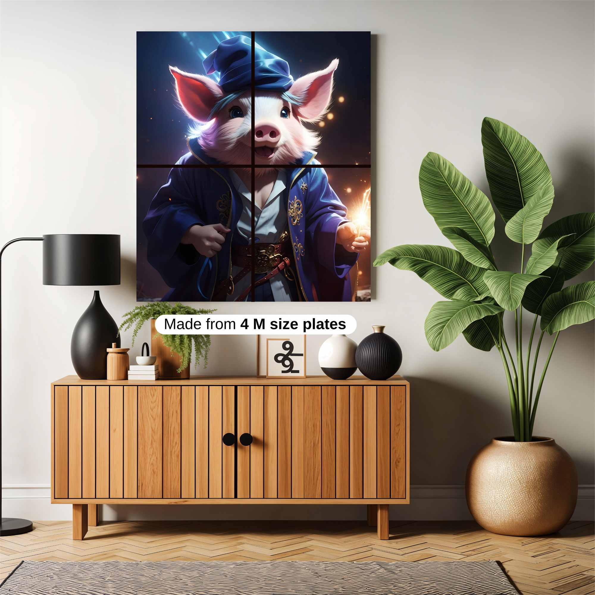 Pig Wizard Safe Wall Magnetic / M