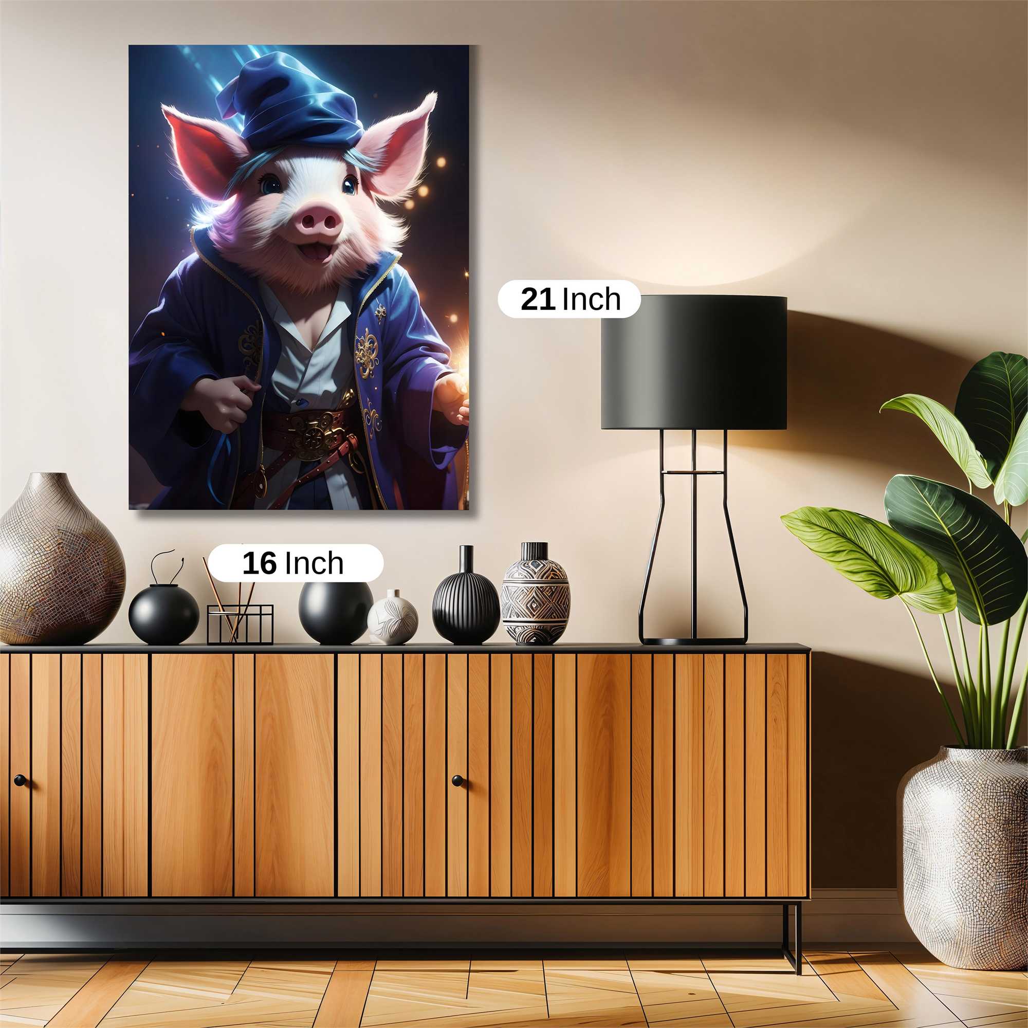 Pig Wizard Safe Wall Magnetic / M