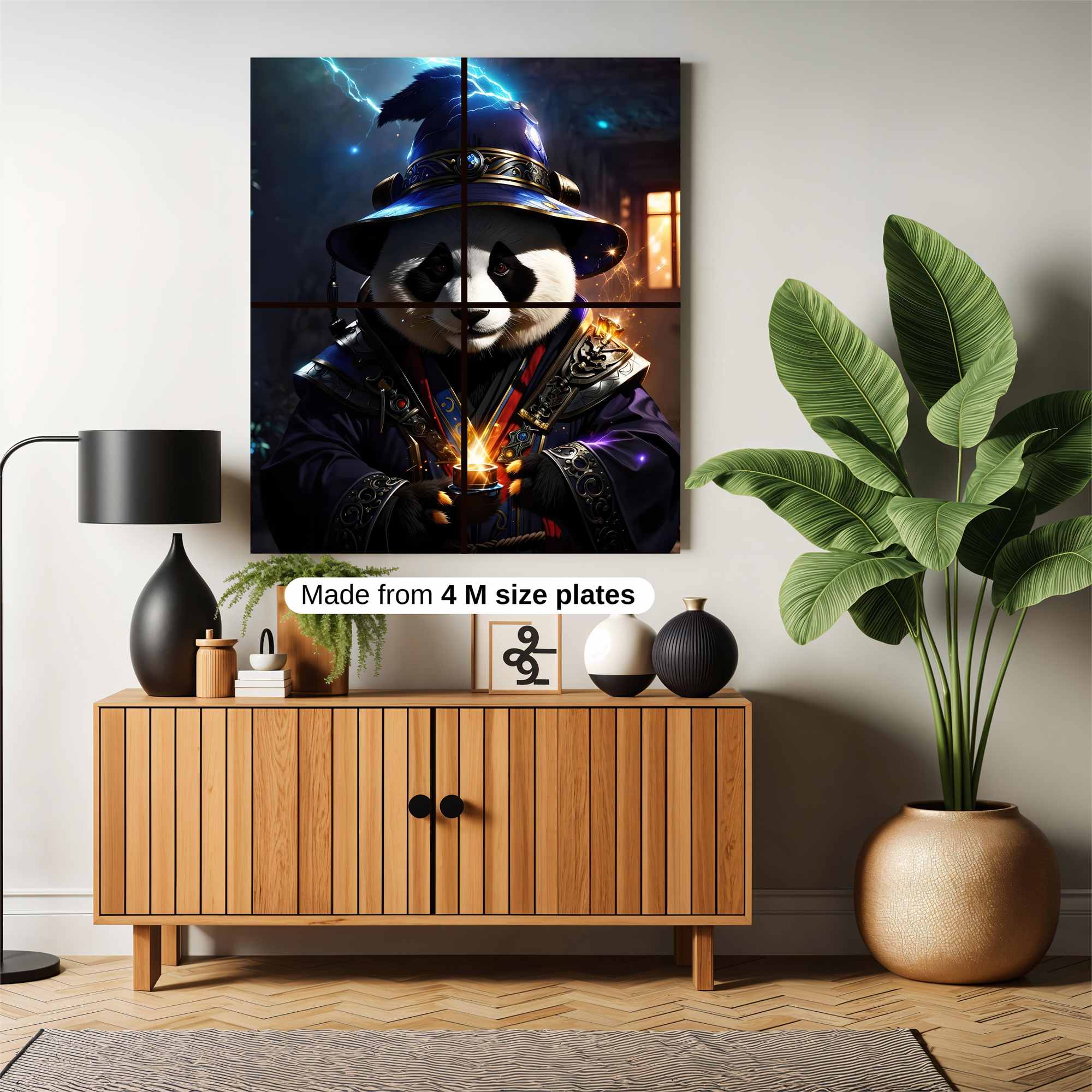 Panda Sorcerer Safe Wall Magnetic / M