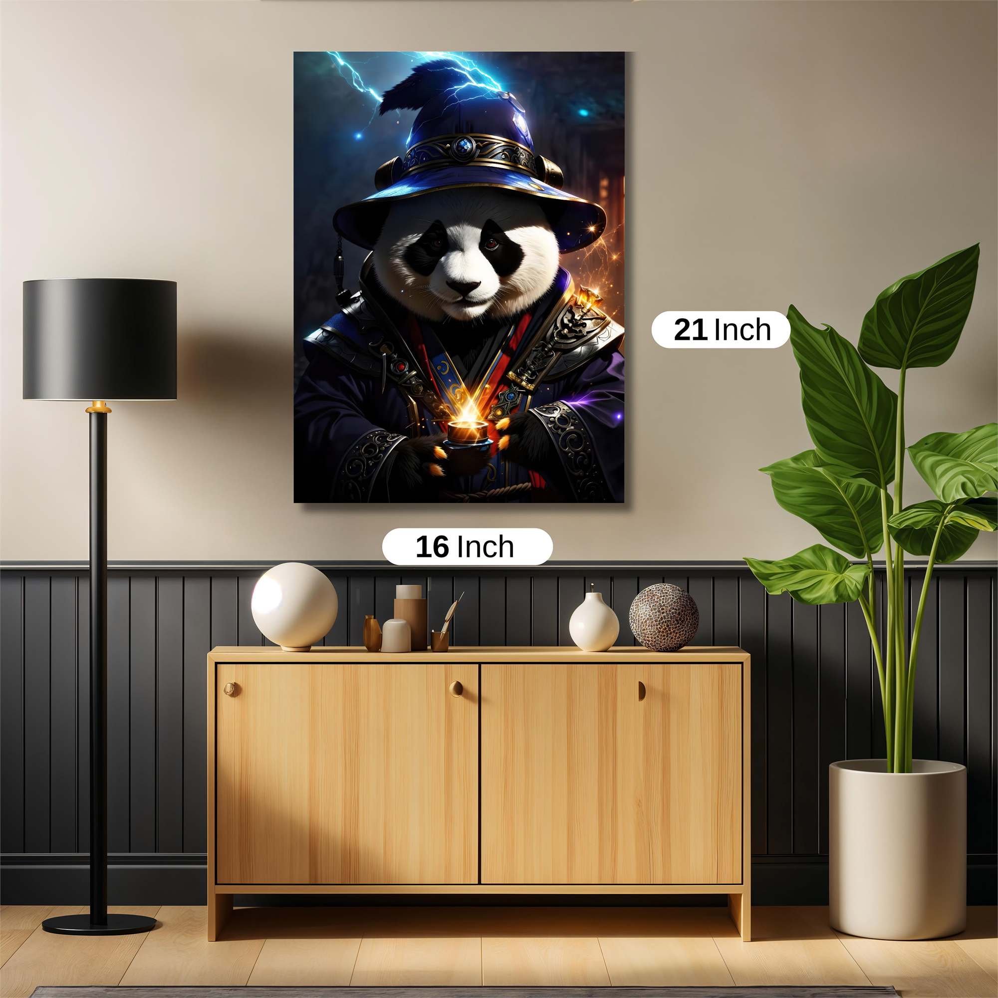 Panda Sorcerer Safe Wall Magnetic / M