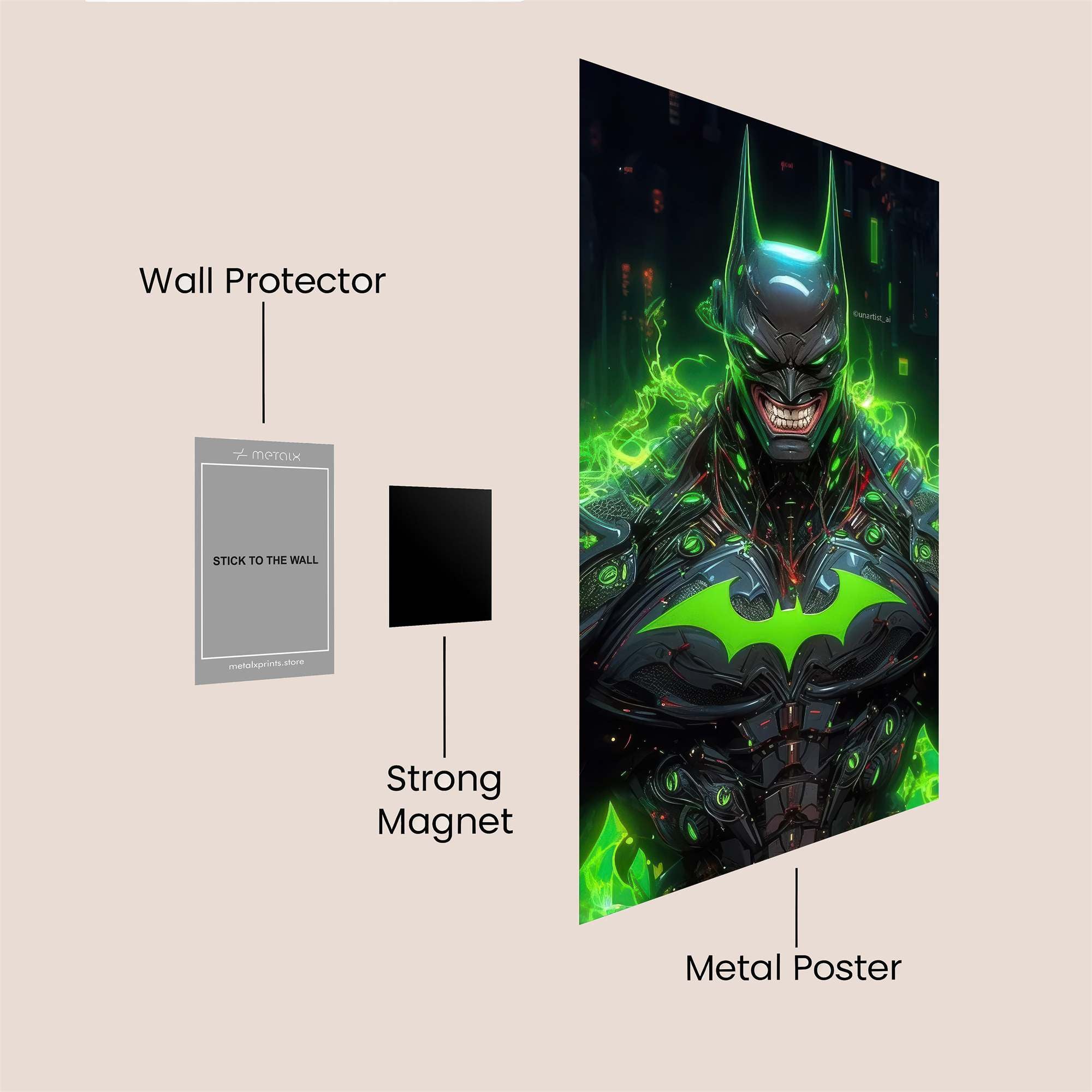 Batman Menacing Safe Wall Magnetic / M