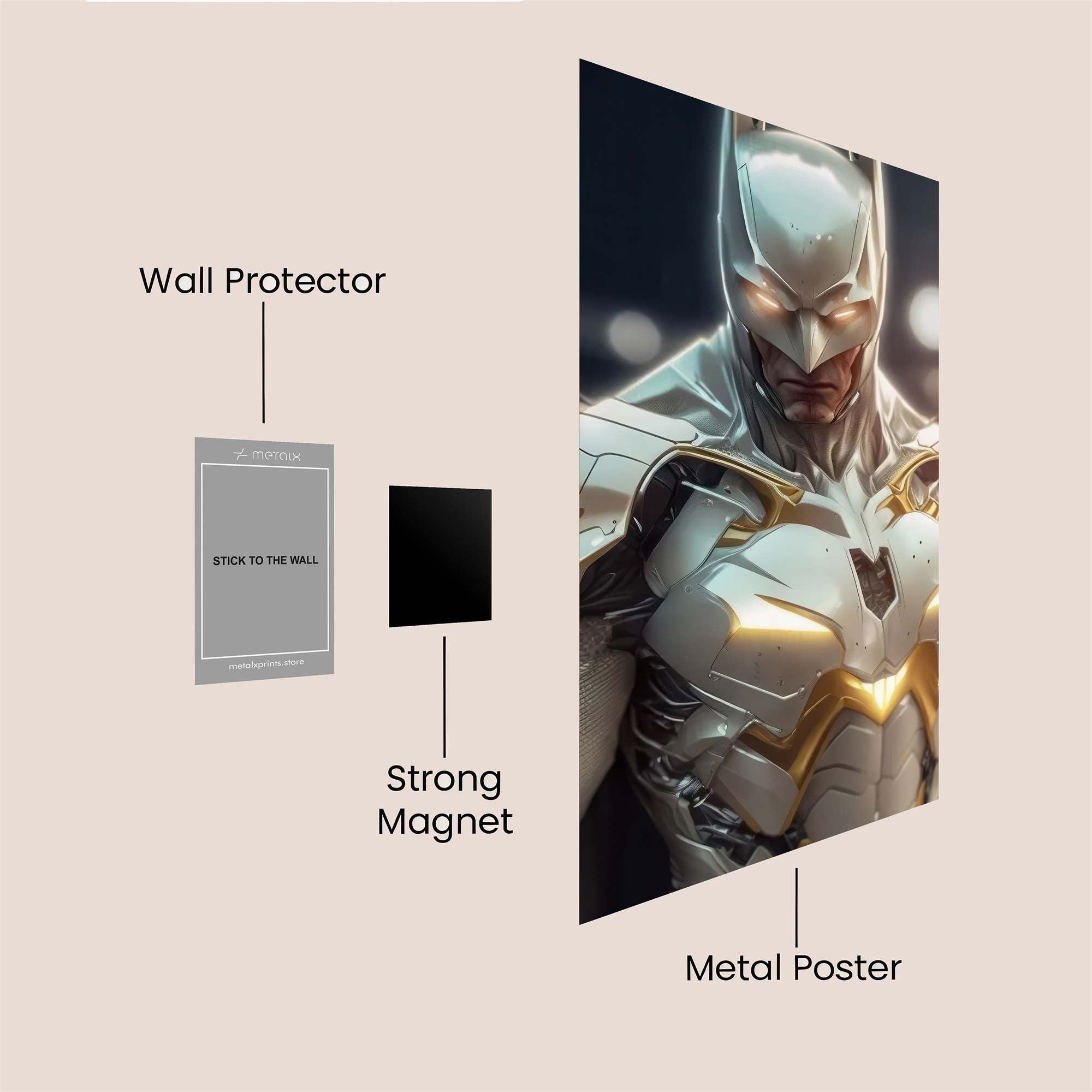 Batman Radiant Safe Wall Magnetic / M