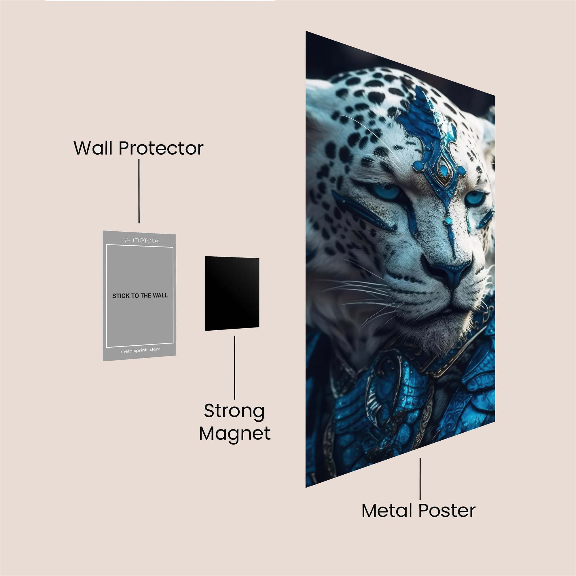 Leopard Enigma Safe Wall Magnetic / M