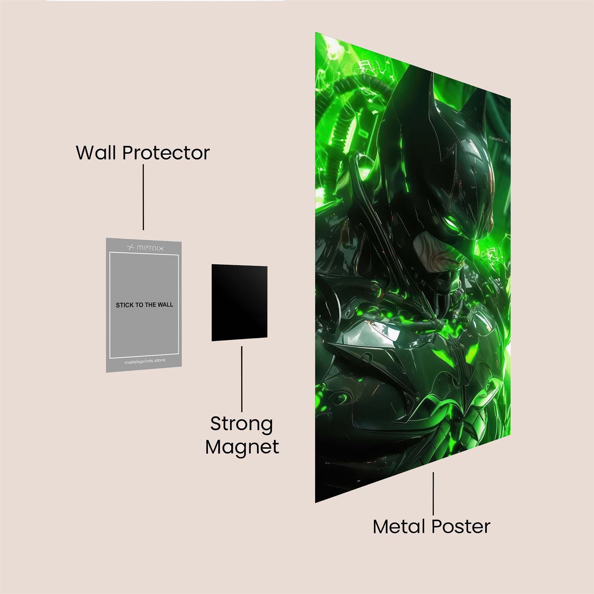 Batman Radiant Safe Wall Magnetic / M
