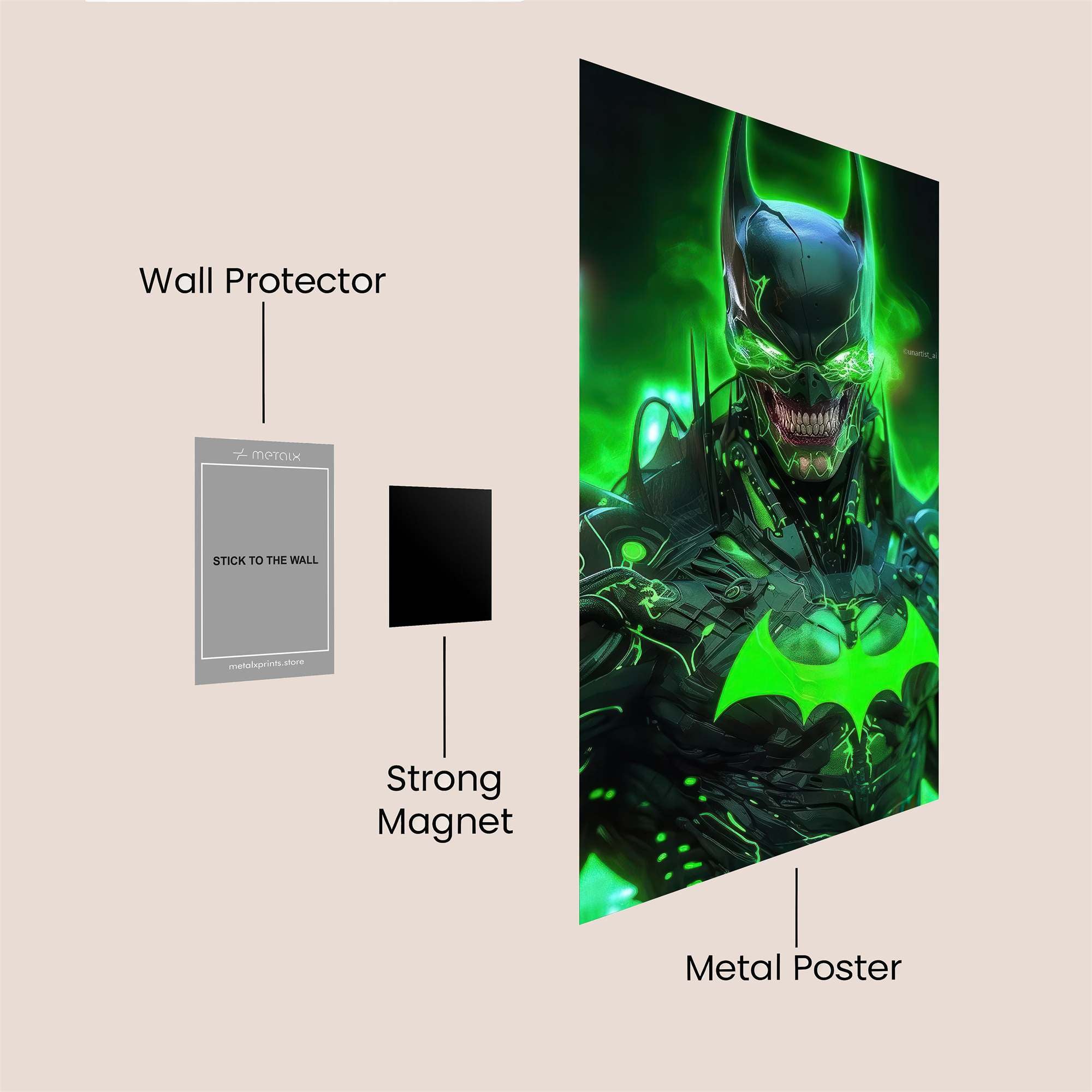 Venomized Batman Safe Wall Magnetic / M