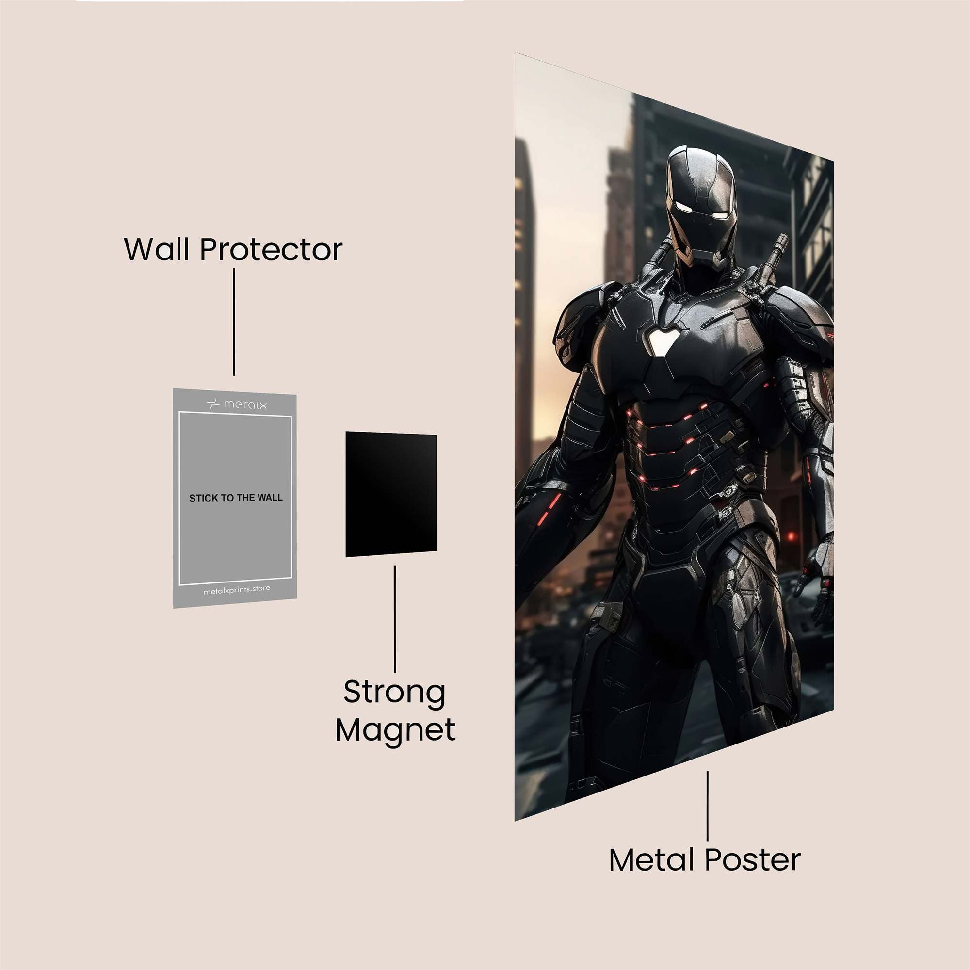 War Machine Resolute Safe Wall Magnetic / M