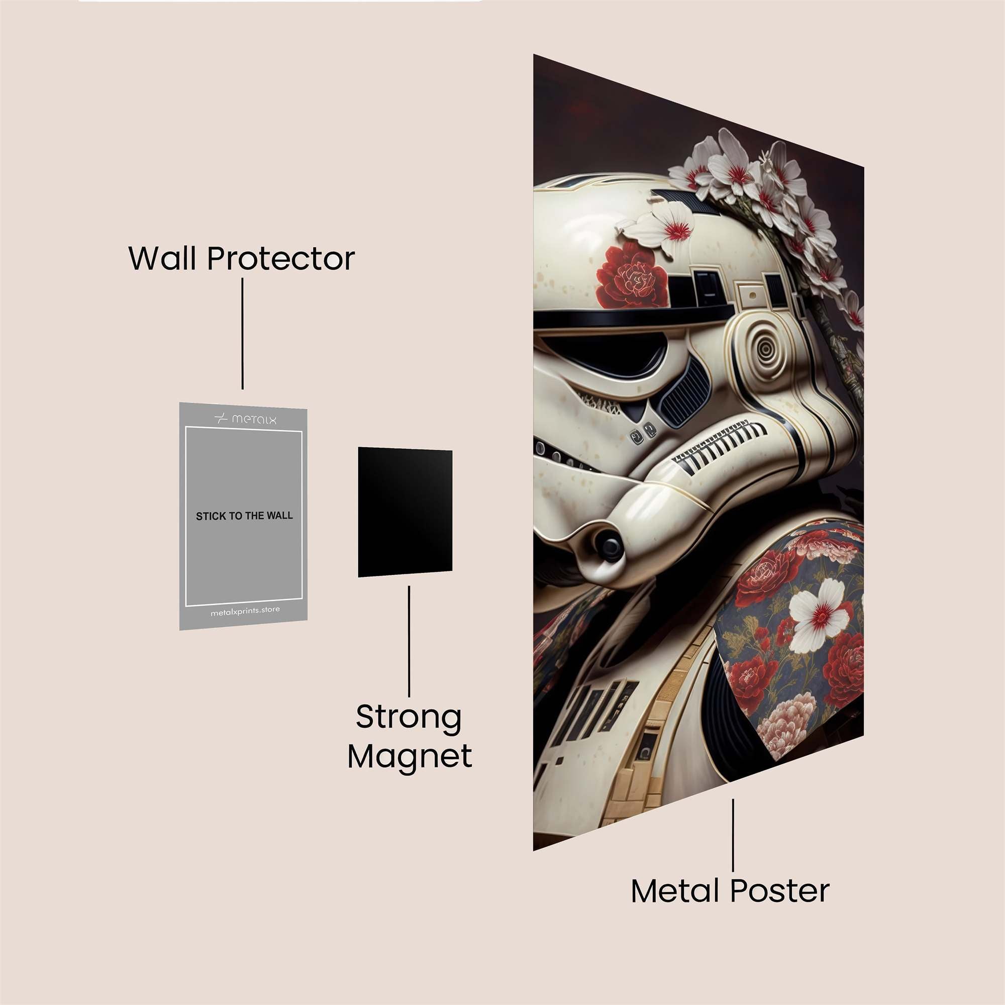 Trooper Blossom Safe Wall Magnetic / M