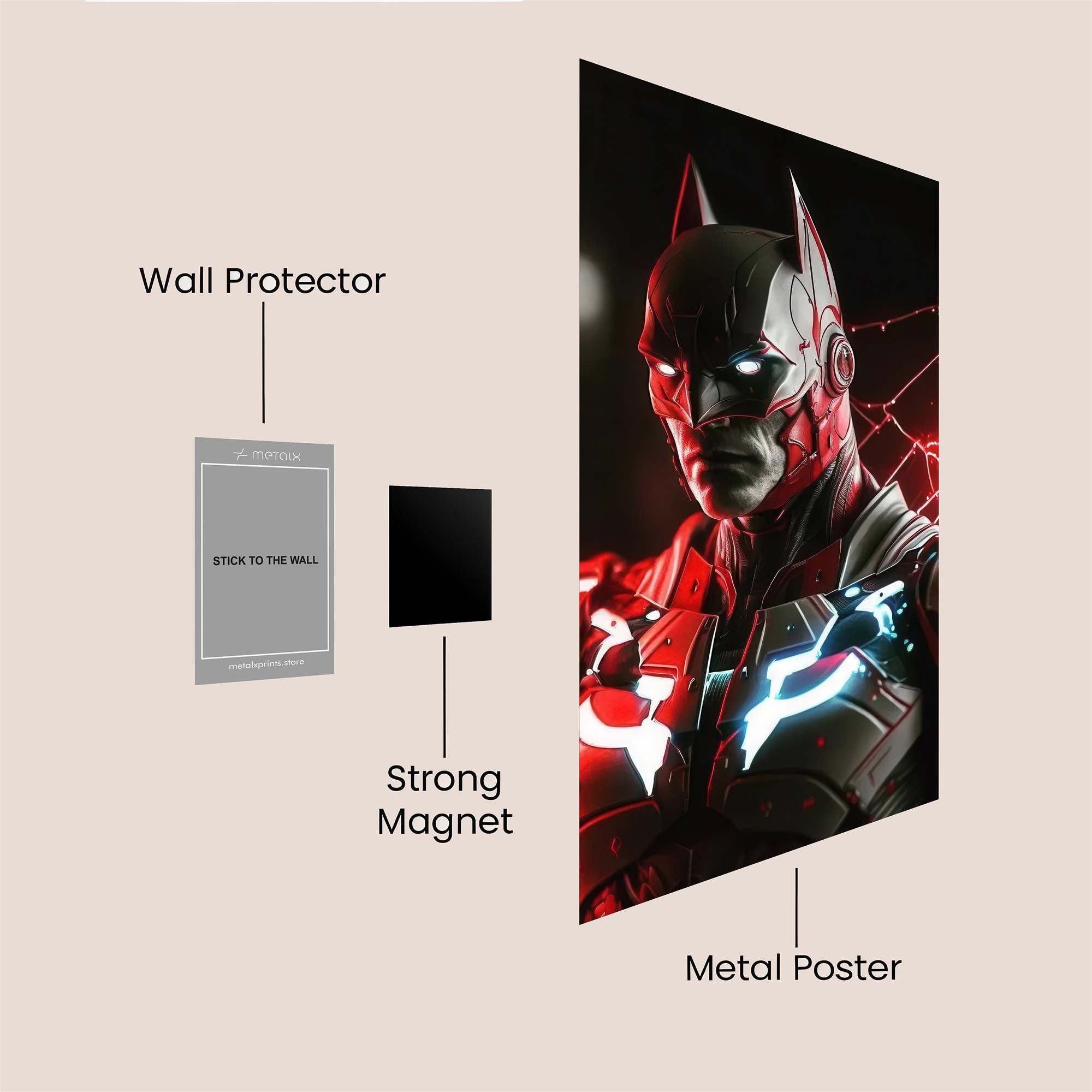Batman Intense Safe Wall Magnetic / M