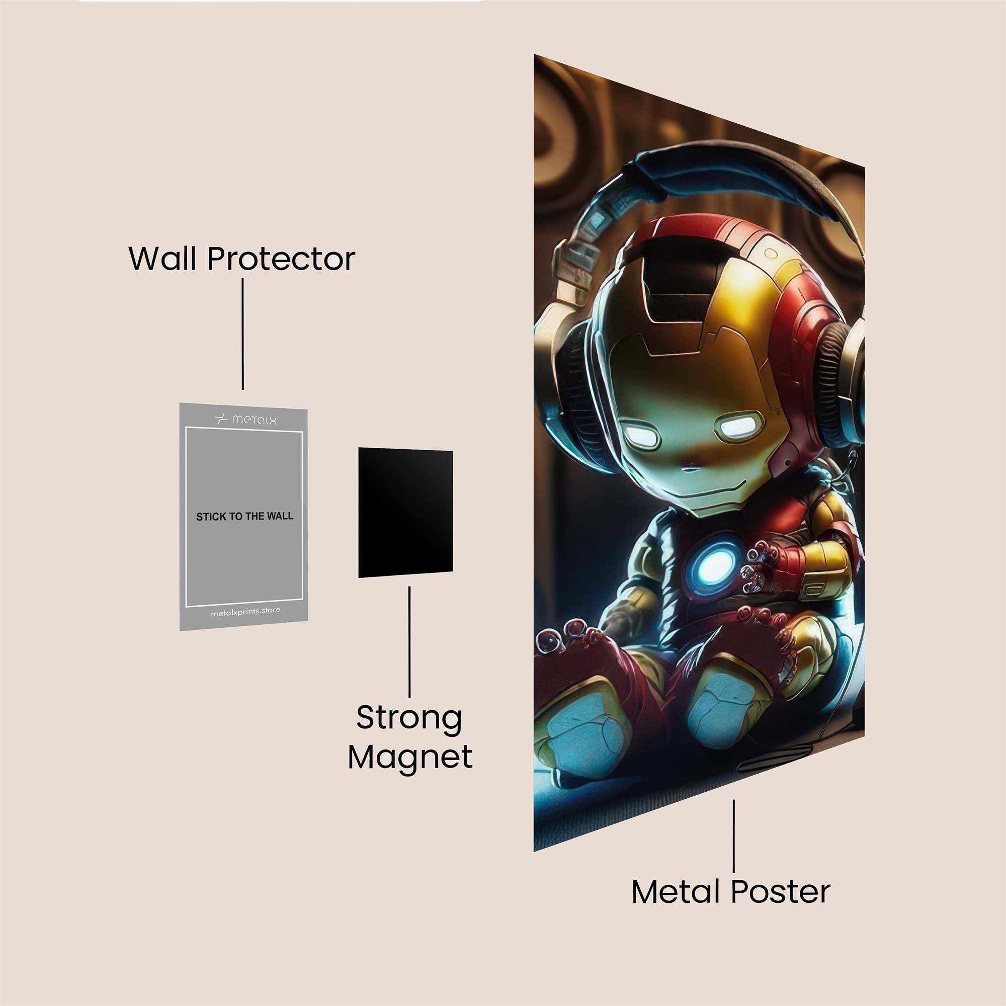 IronDJ Groovy Safe Wall Magnetic / M