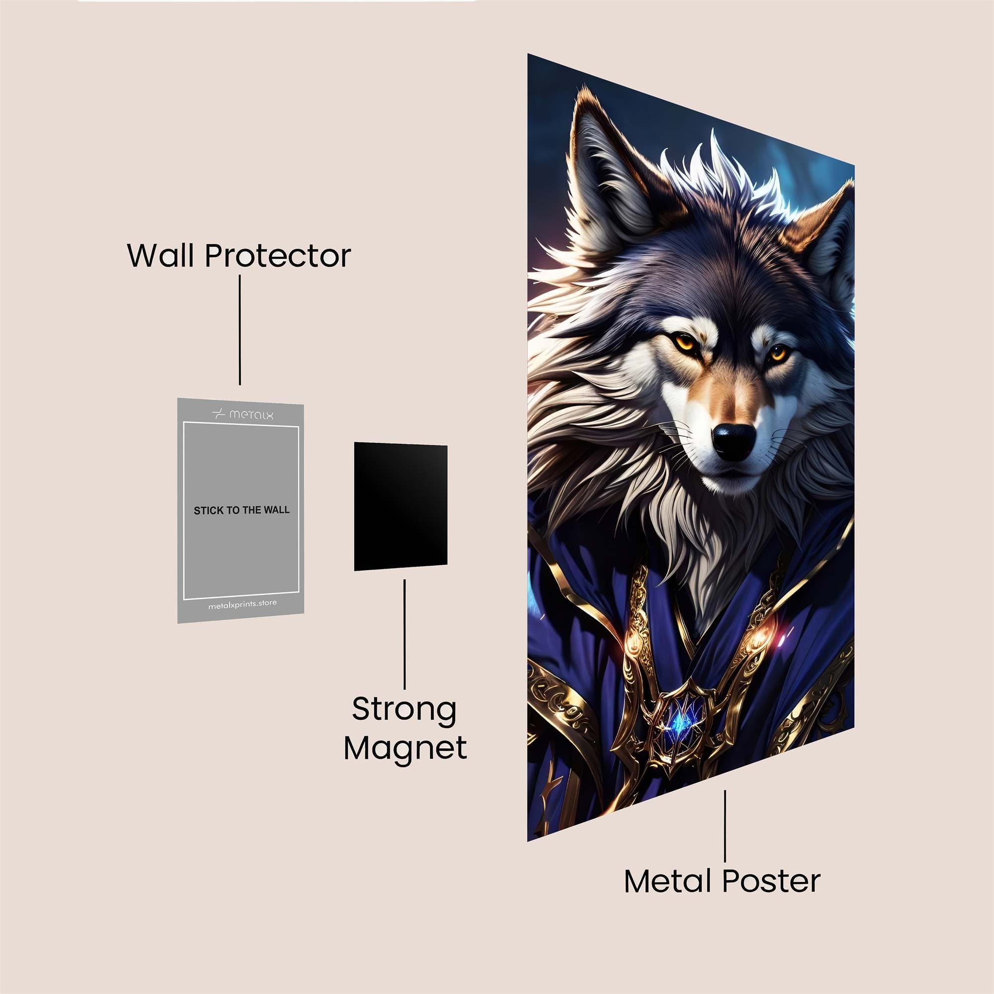 Wolf Enigma Safe Wall Magnetic / M
