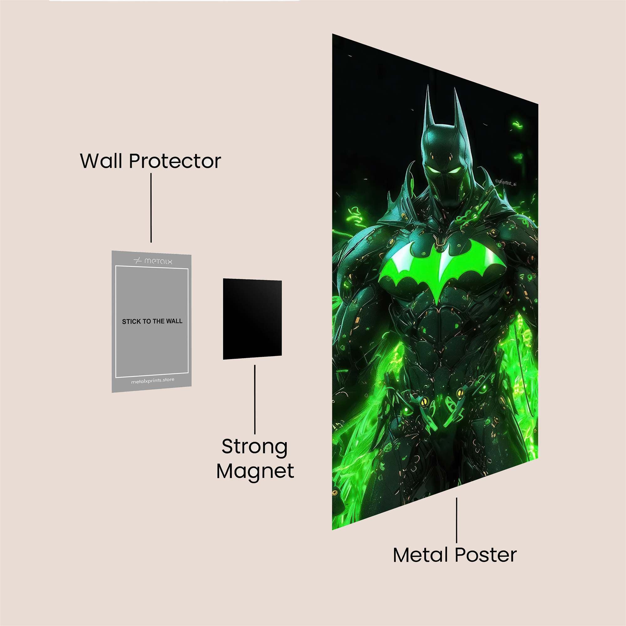 Batman Radiant Safe Wall Magnetic / M