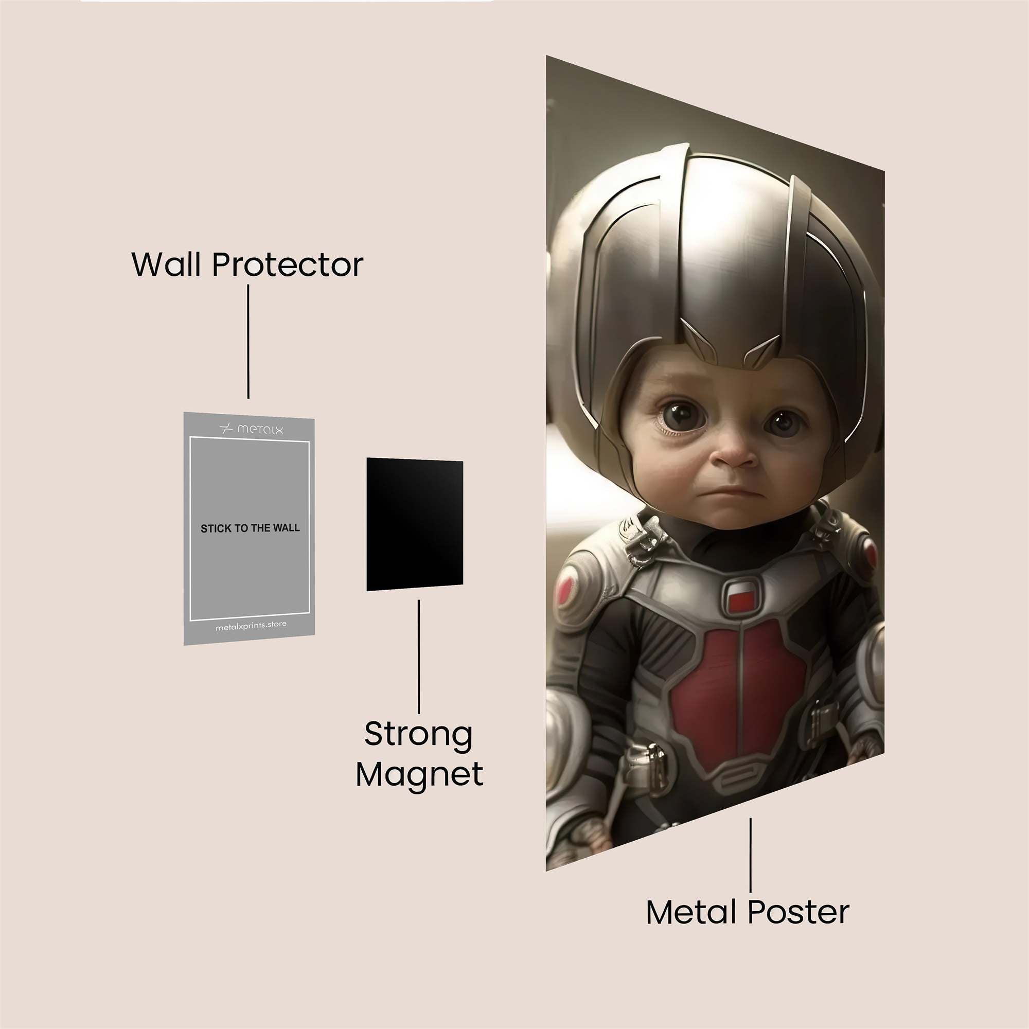 Ant-Man Somber Safe Wall Magnetic / M