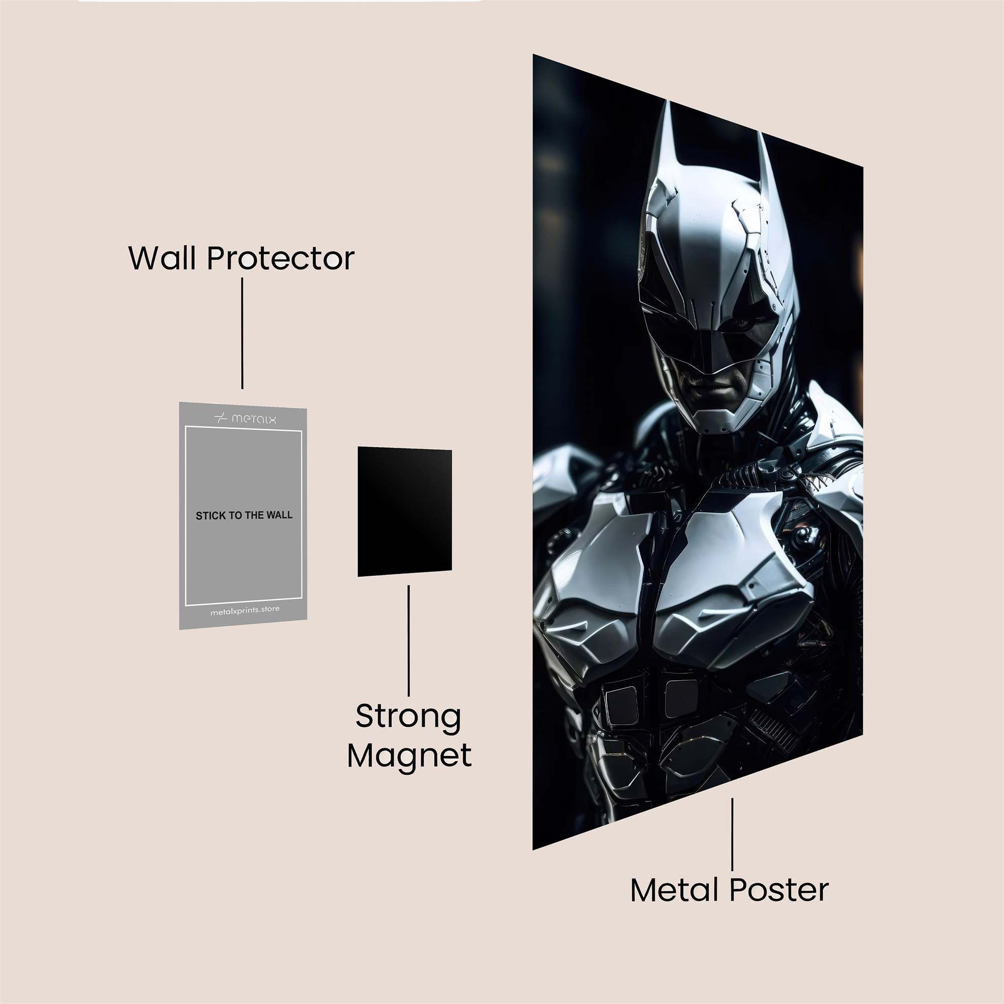 Batman Resolute Safe Wall Magnetic / M