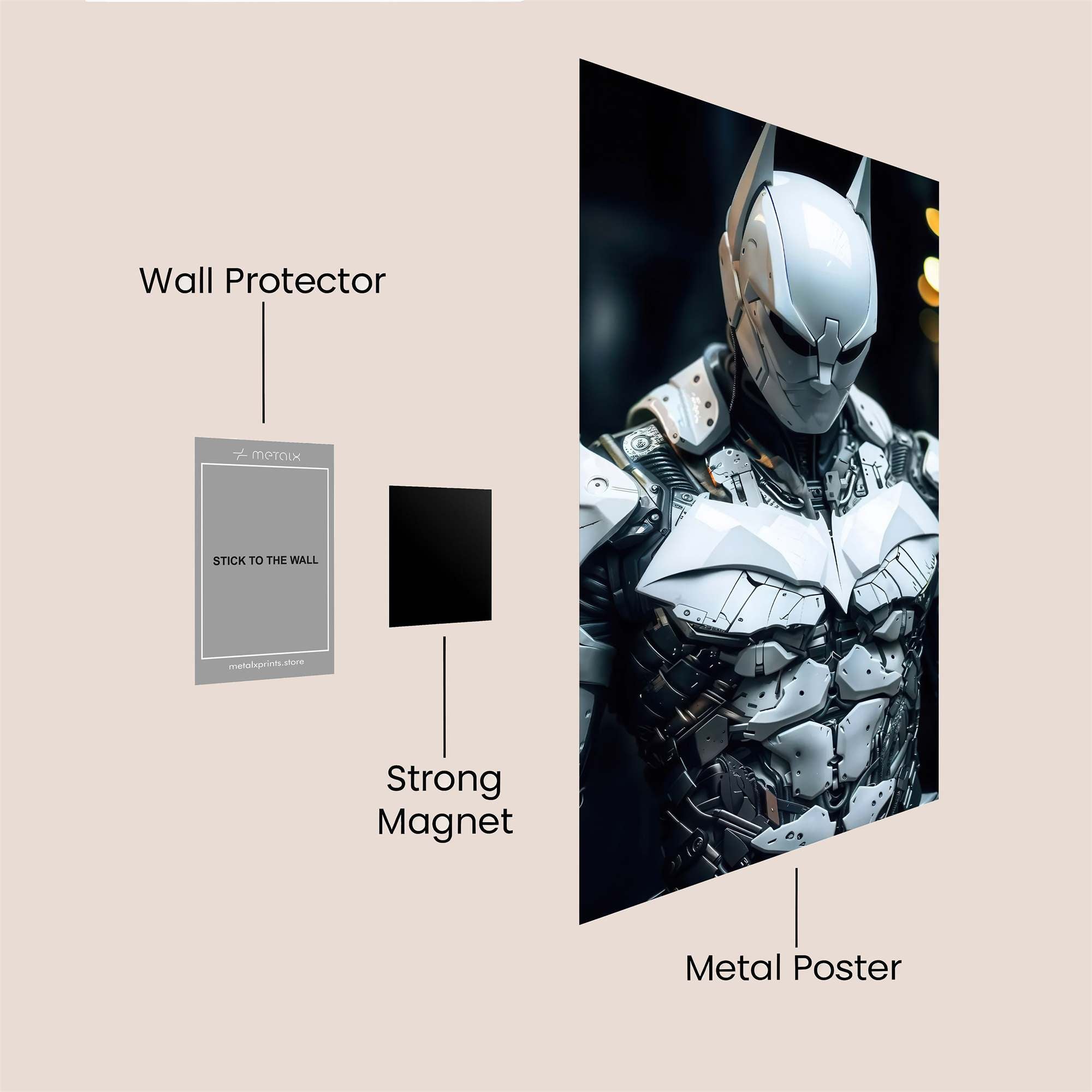 Batman Futuristic Safe Wall Magnetic / M