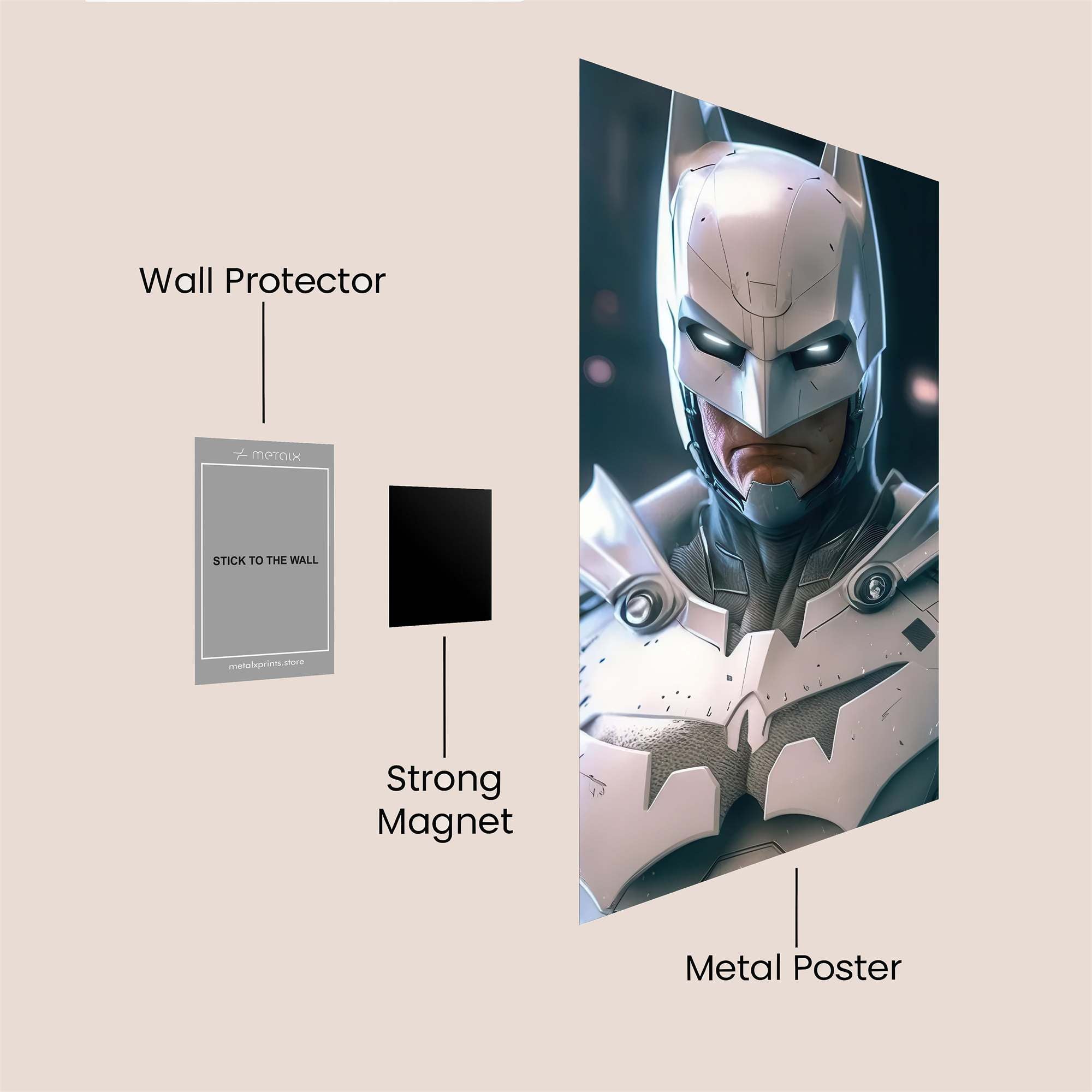 Batman Resolute Safe Wall Magnetic / M