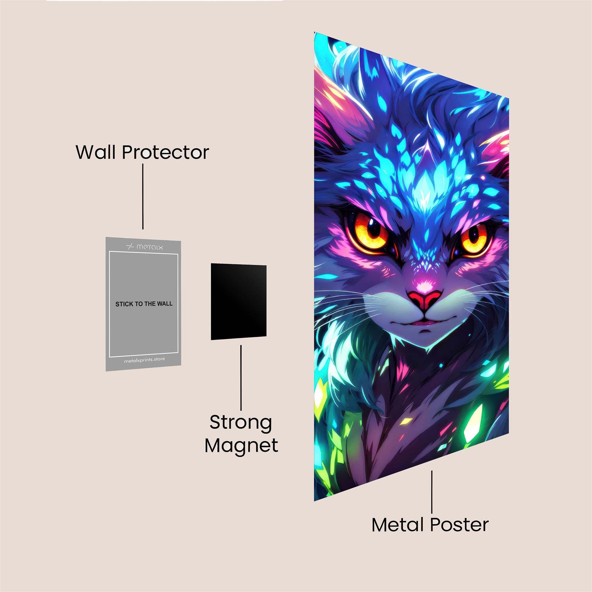 Neon Majesty Safe Wall Magnetic / M