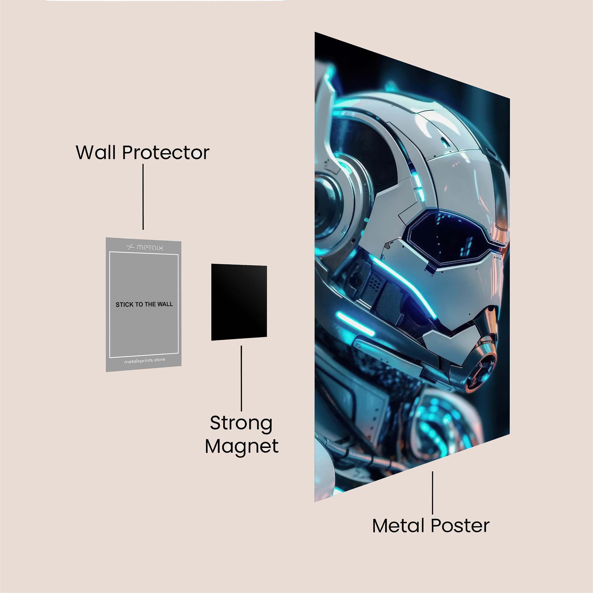 Robot Enigma Safe Wall Magnetic / M
