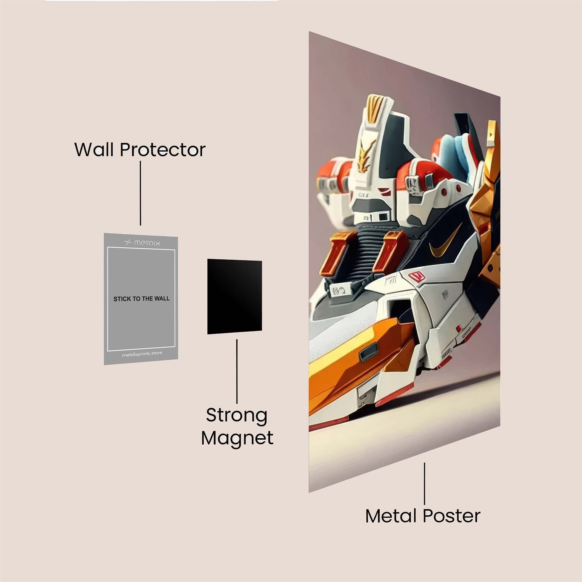 Gundam Fusion Safe Wall Magnetic / M