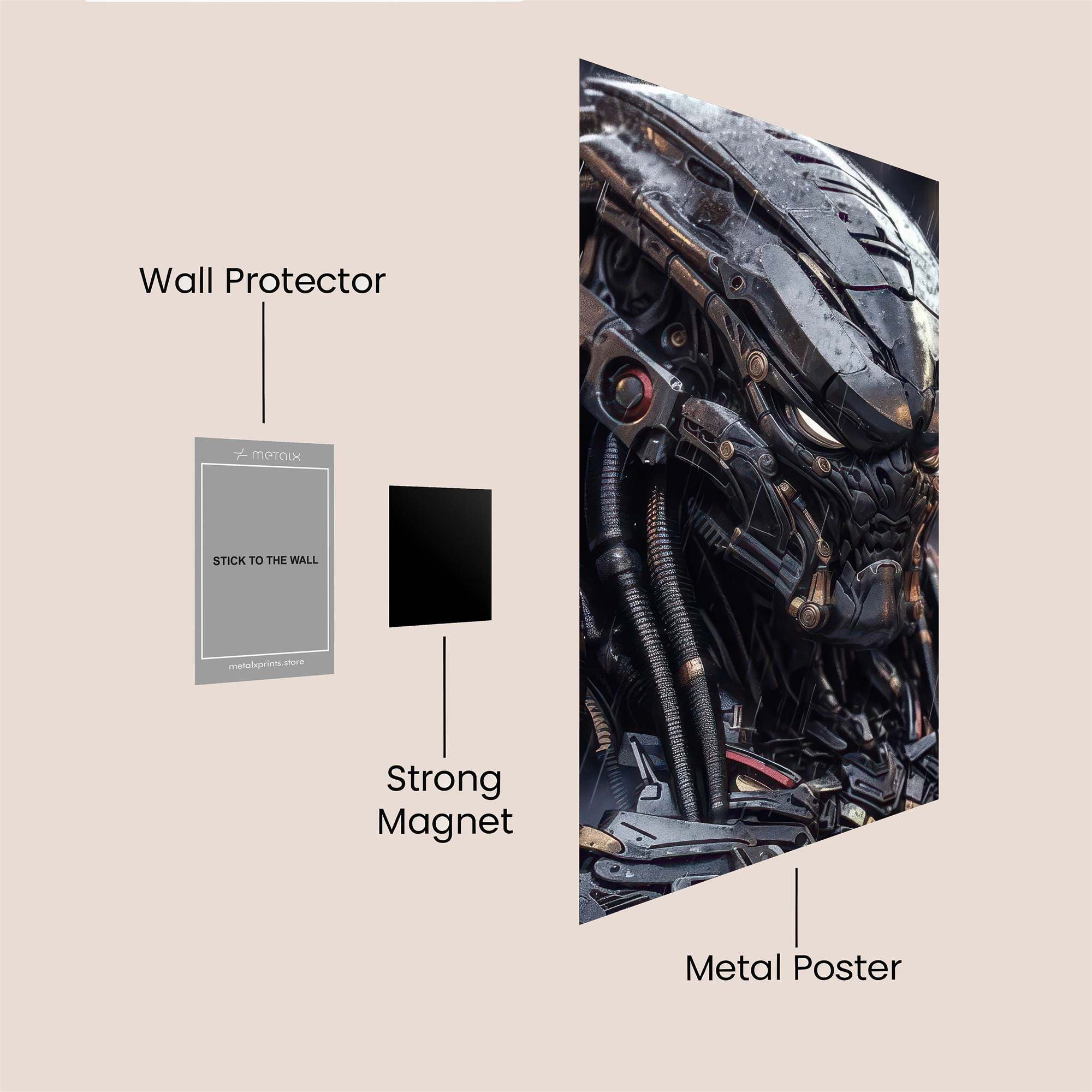 Predator Gloom Safe Wall Magnetic / M