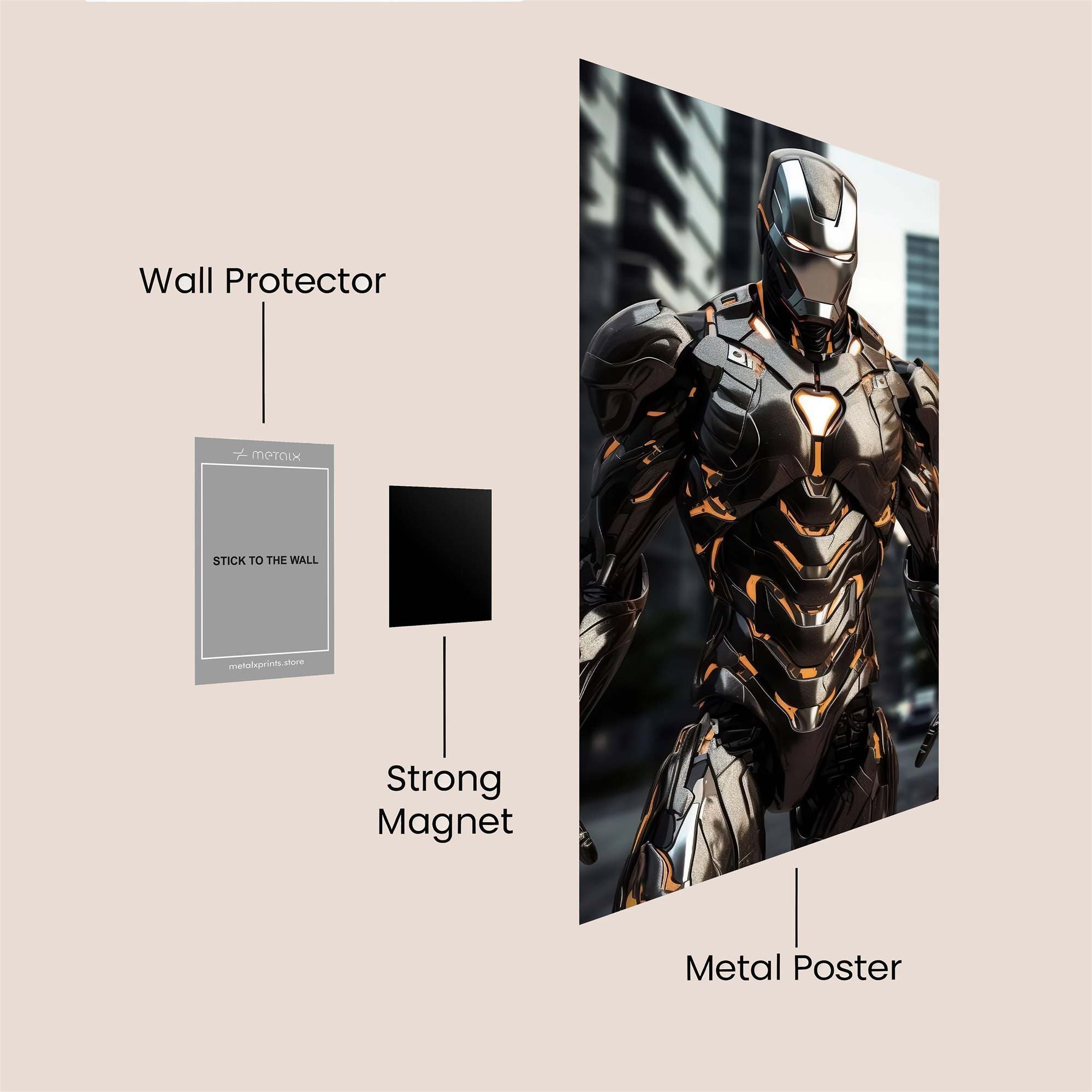 Iron Sentinel Safe Wall Magnetic / M