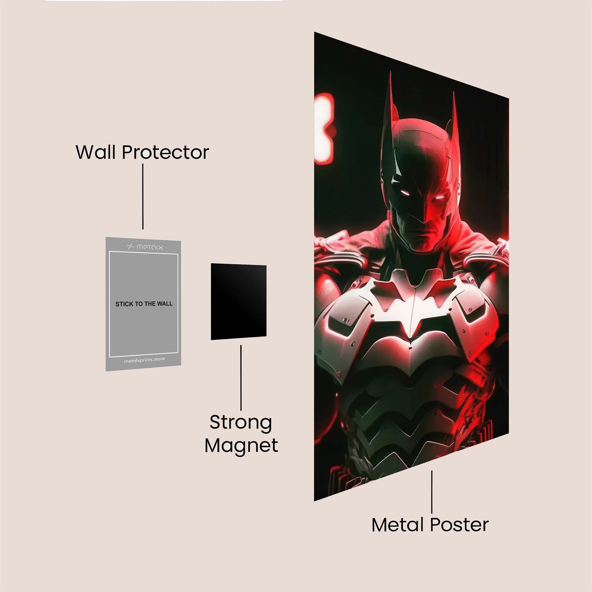 Batman Intense Safe Wall Magnetic / M