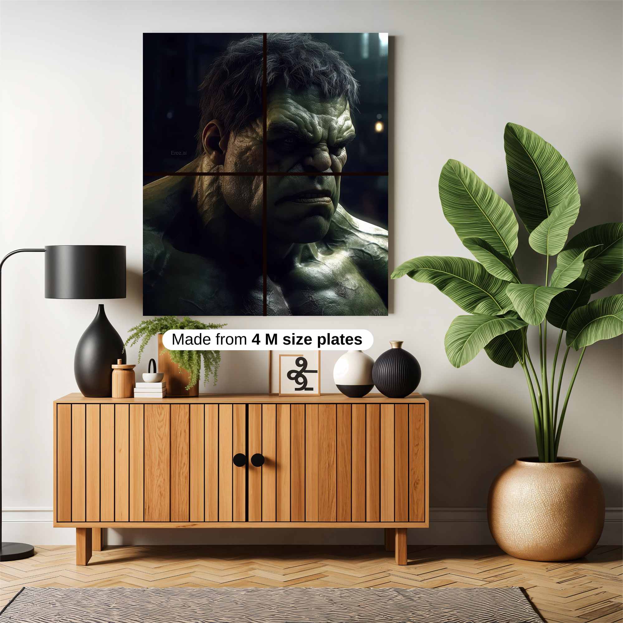 Hulk Somber Safe Wall Magnetic / M