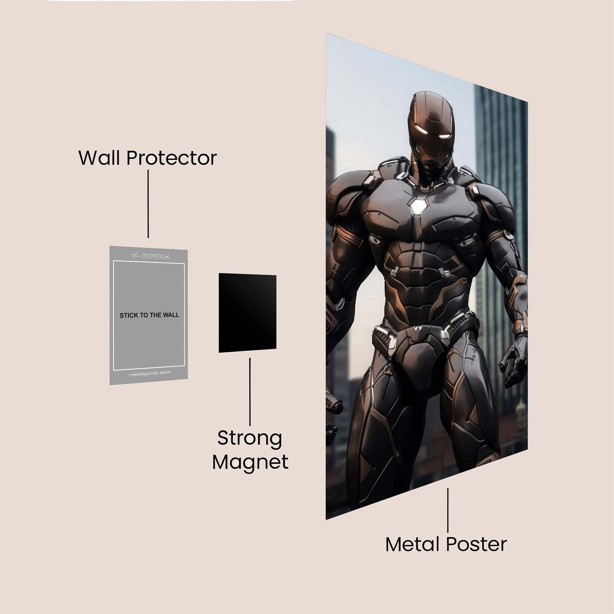 Iron Sentinel Safe Wall Magnetic / M