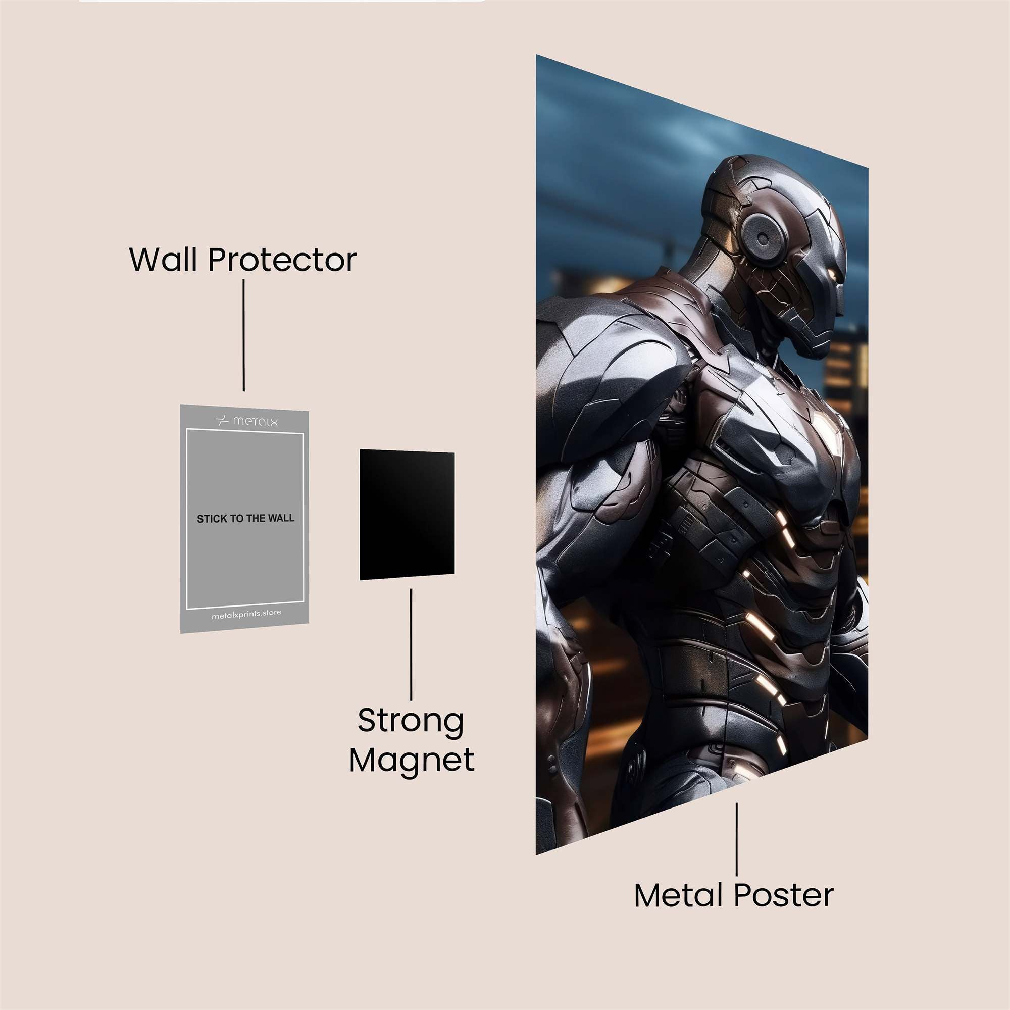 War Machine Safe Wall Magnetic / M