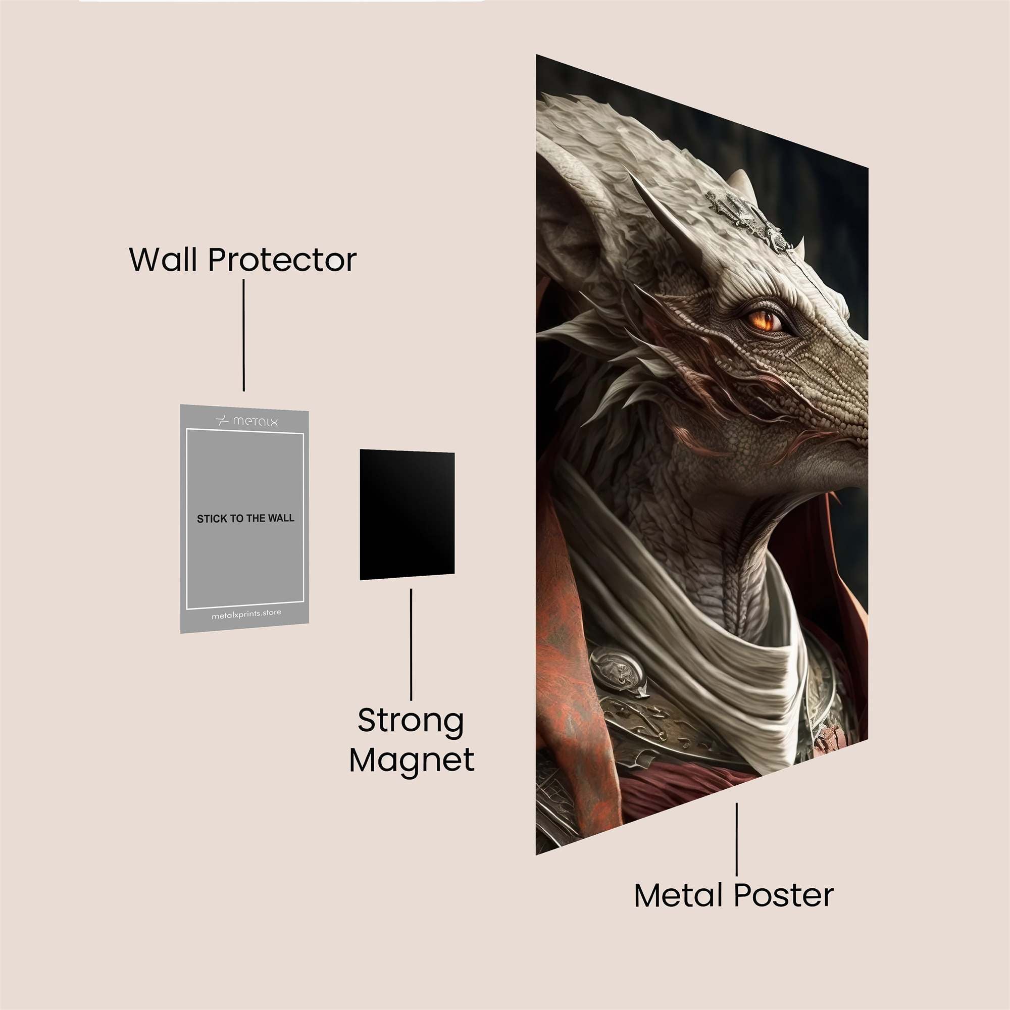 Dragon Regal Safe Wall Magnetic / M