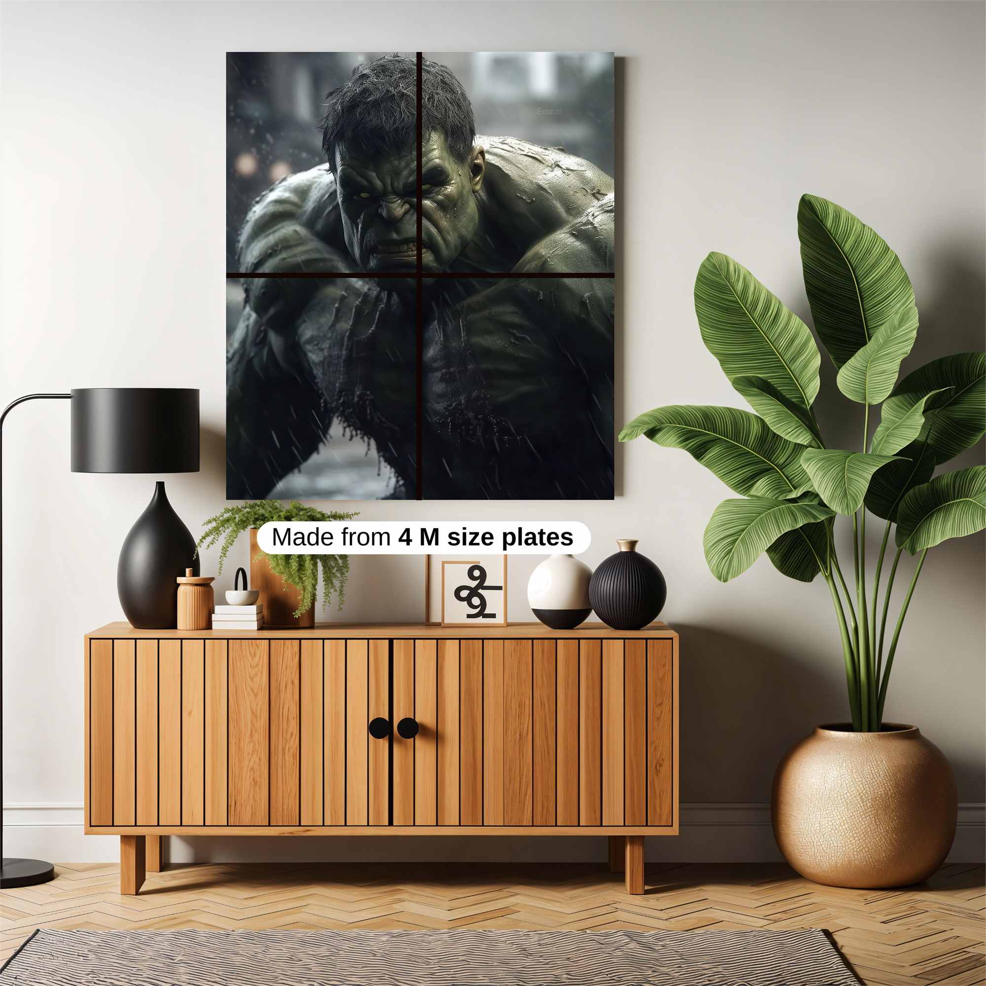 Hulk Ferocious Safe Wall Magnetic / M