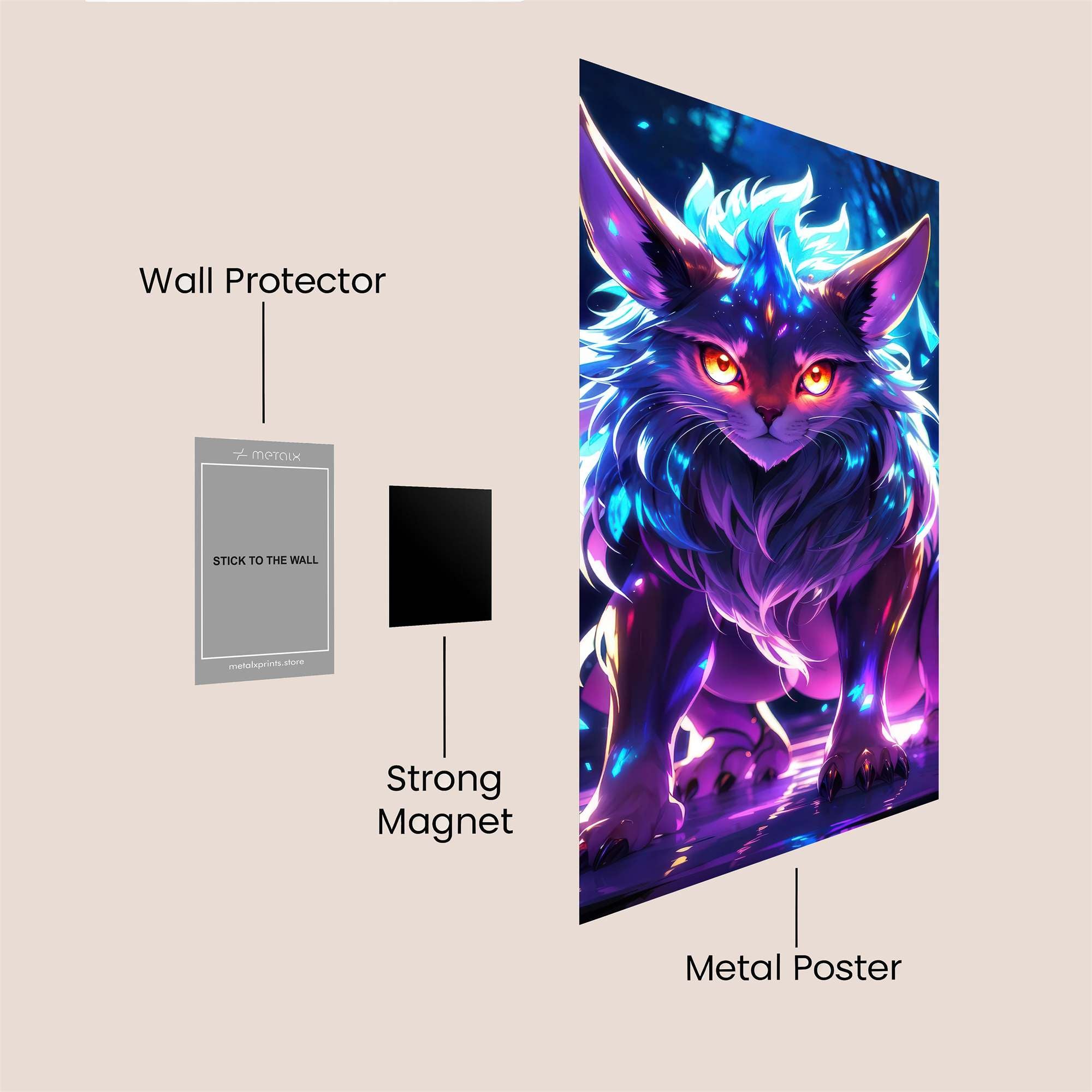 Mystic Glow Safe Wall Magnetic / M