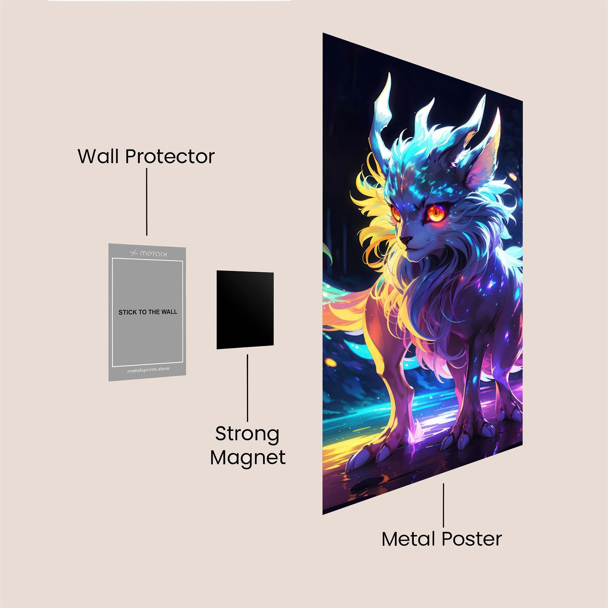 Nebula Fox Safe Wall Magnetic / M
