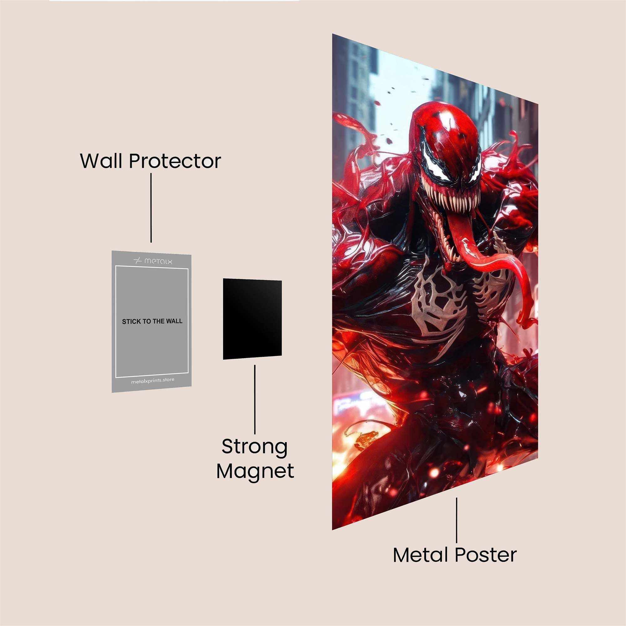 Venom Frenzy Safe Wall Magnetic / M