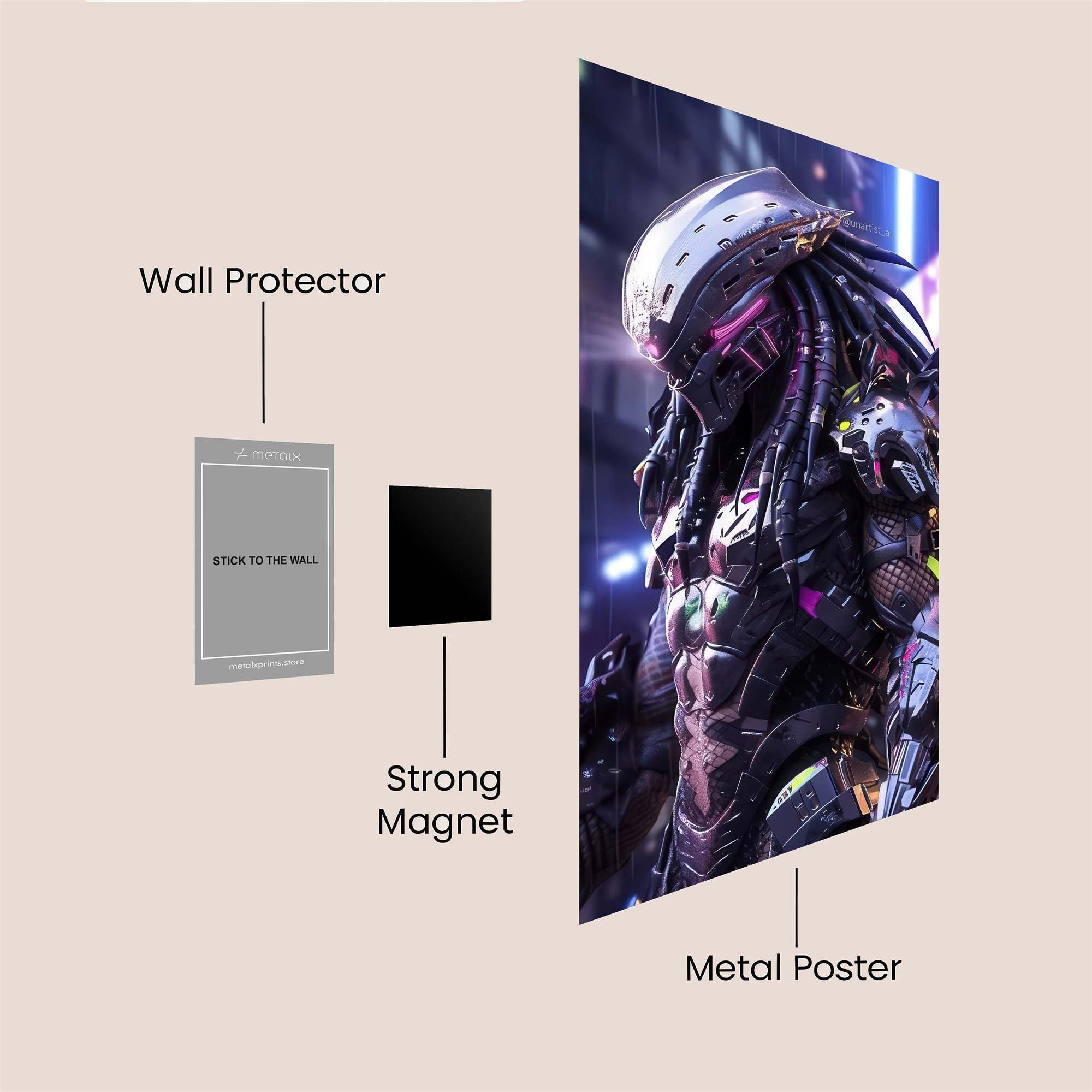 Predator Neon Safe Wall Magnetic / M
