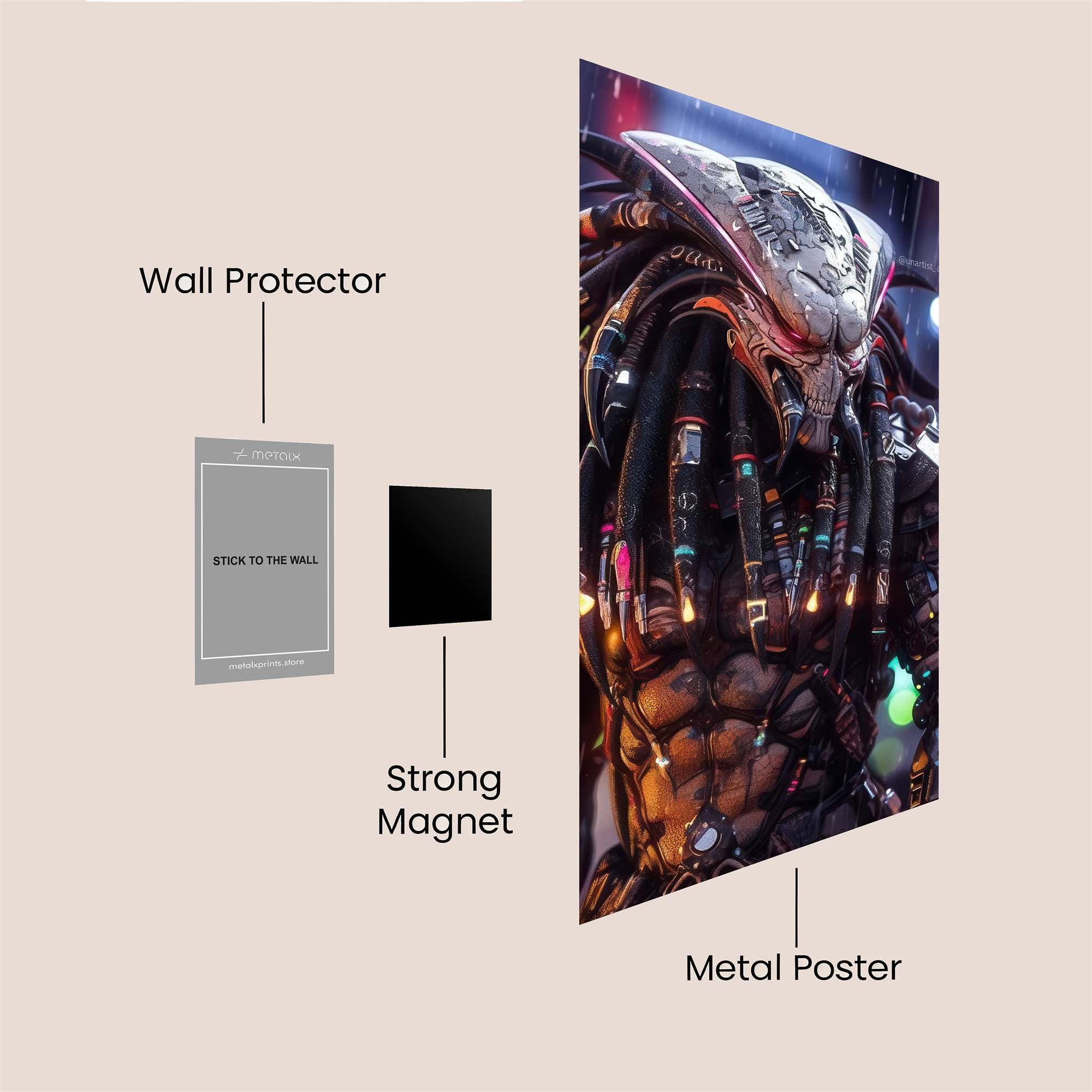 Predator Menace Safe Wall Magnetic / M