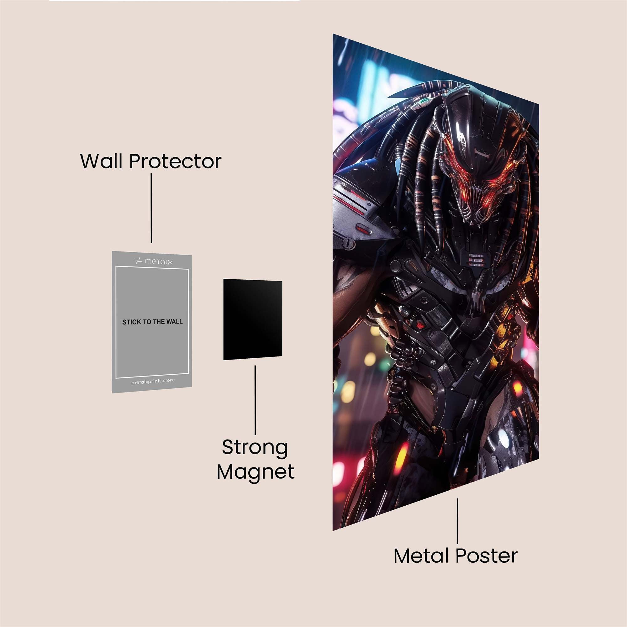 Predator Neon Safe Wall Magnetic / M